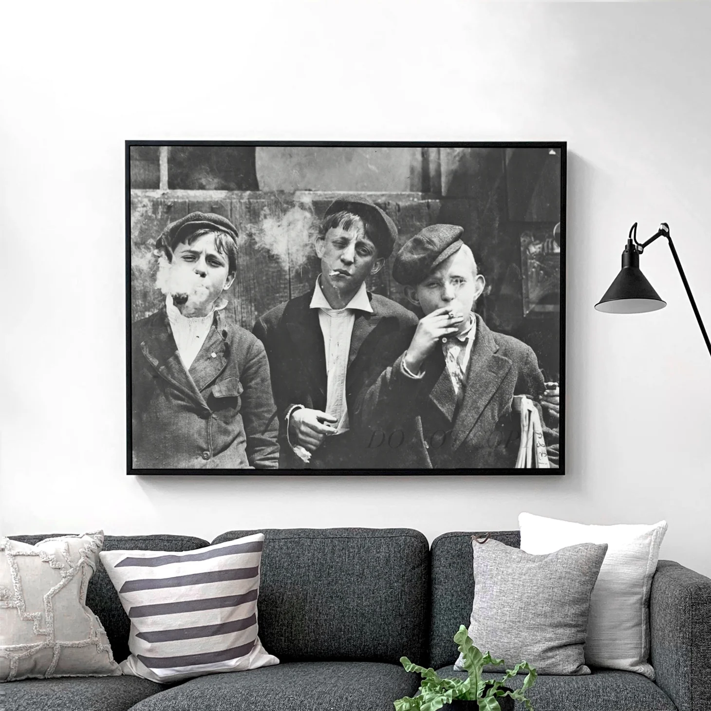 1900s Street Kids Smoking Cigarettes - Image 2