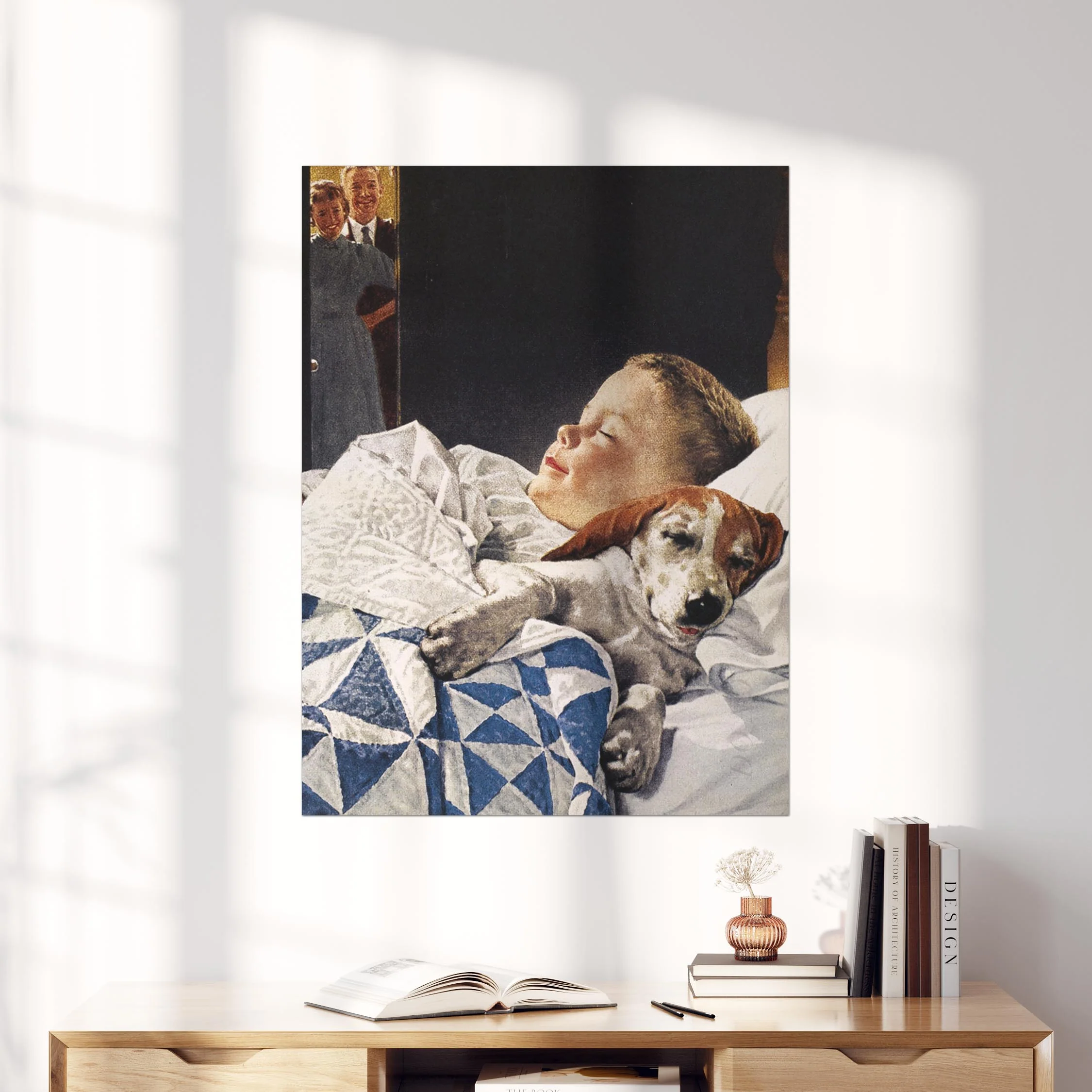 A Boy and His Dog by Norman Rockwell - Image 4