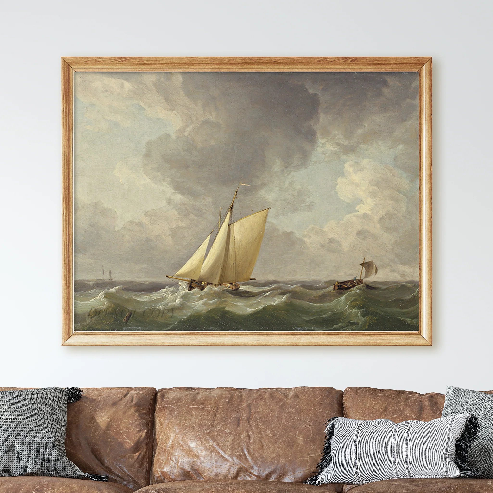 A Cutter in a Strong Breeze by Charles Brooking - Image 2