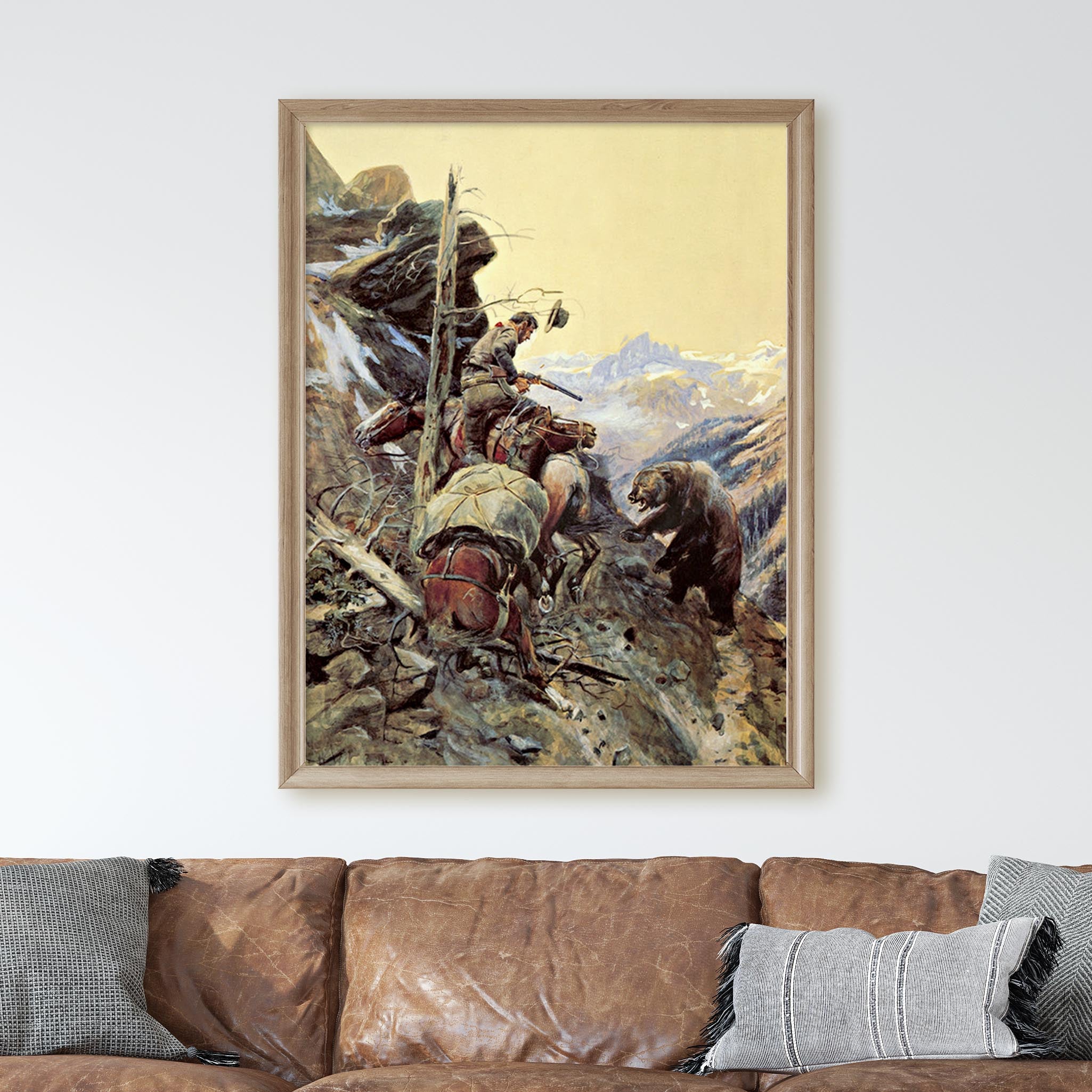 A Disputed Trail (1908) by Charles Marion Russell - Image 3
