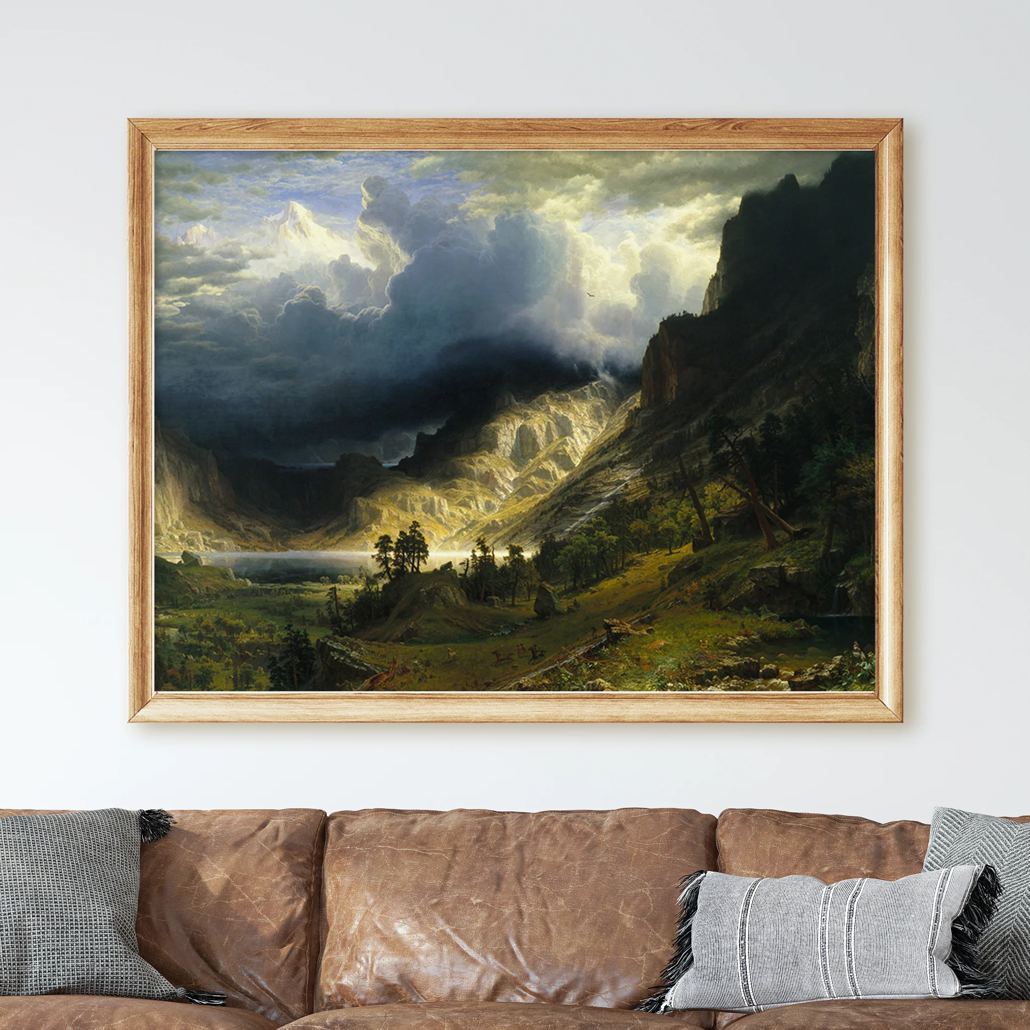 A Storm in the Rocky Mountains, Mt. Rosalie (1866) by Albert Bierstadt - Image 2