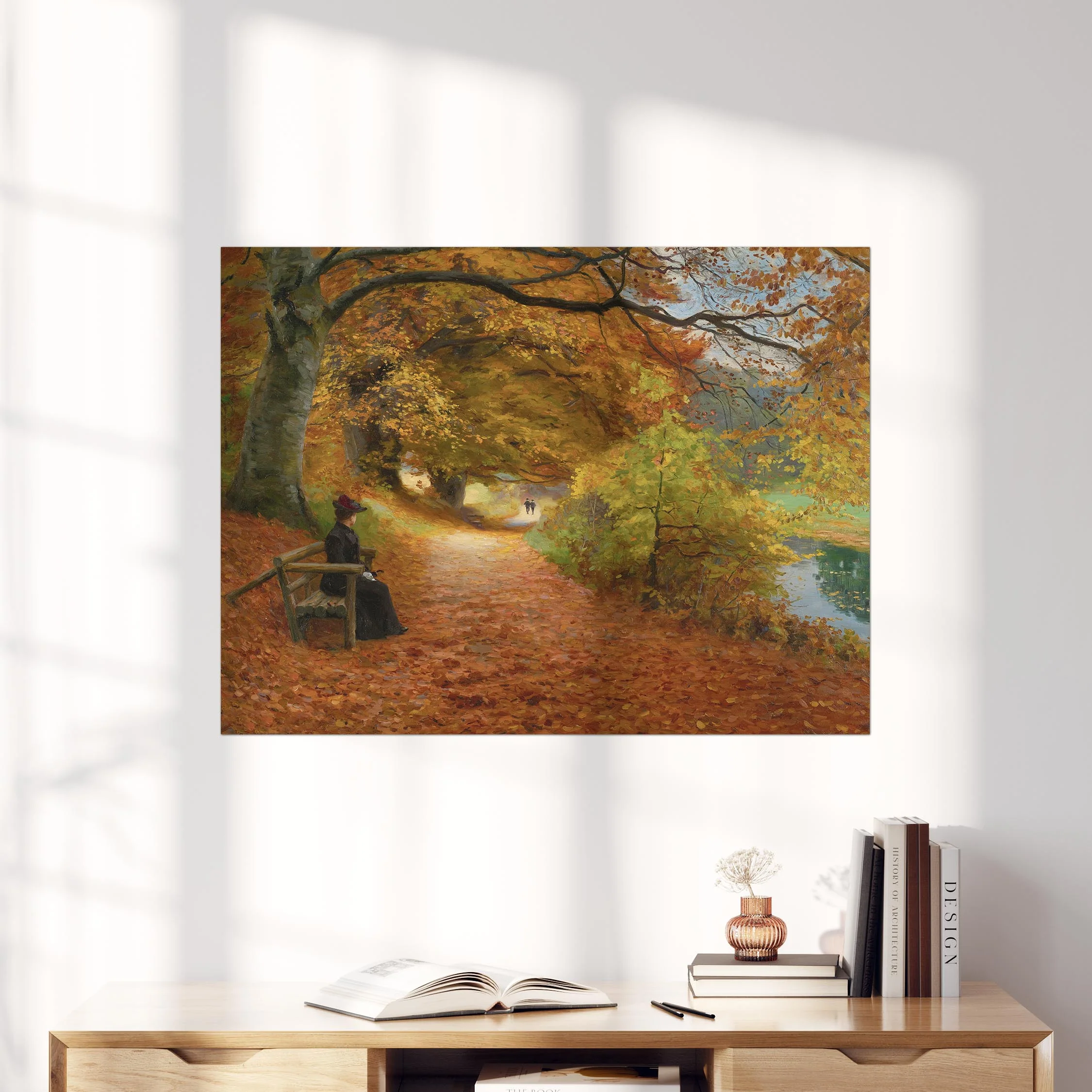A Wooded Path in Autumn - Image 4