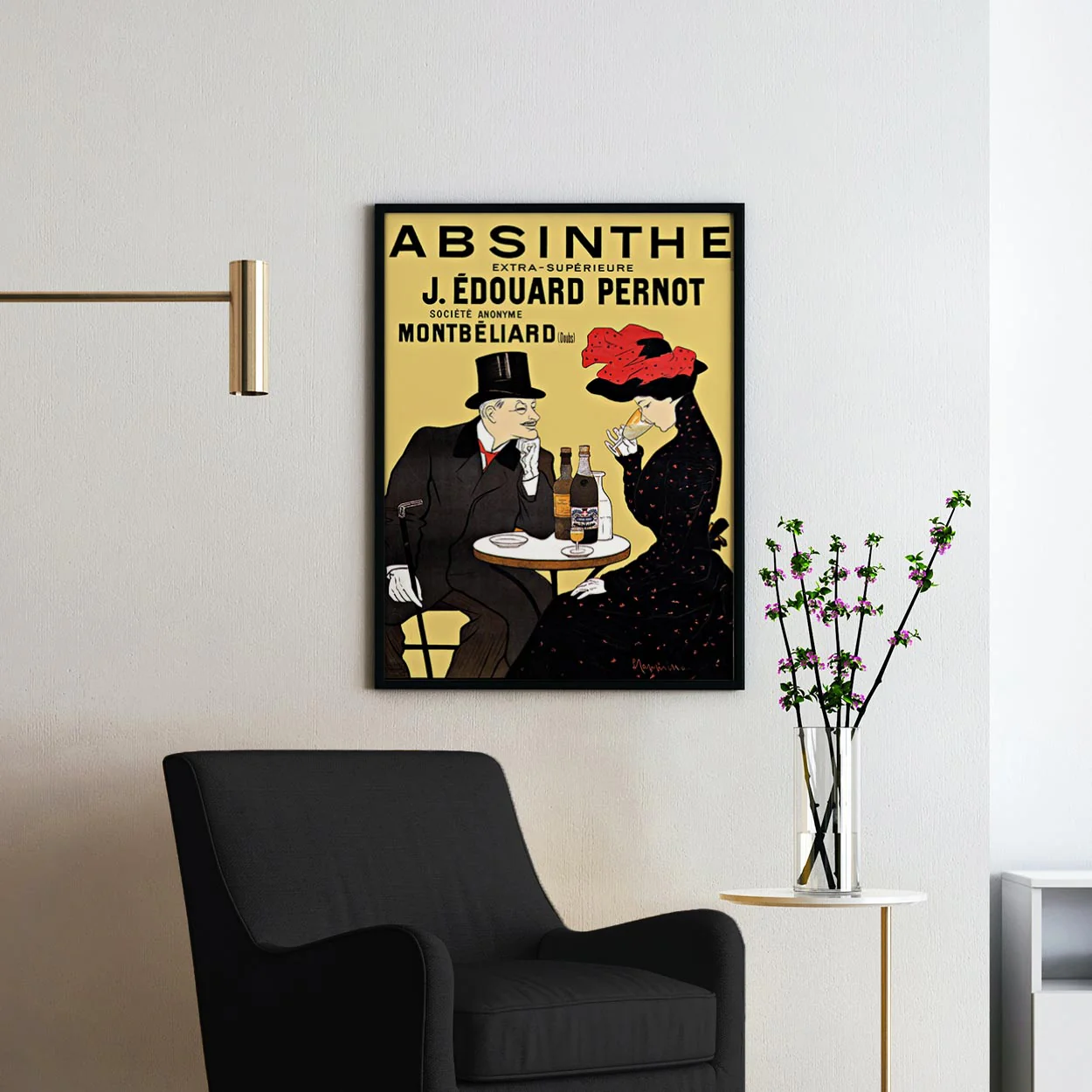 Absinthe Edouard Pernot Vintage Advertising Poster - Image 2
