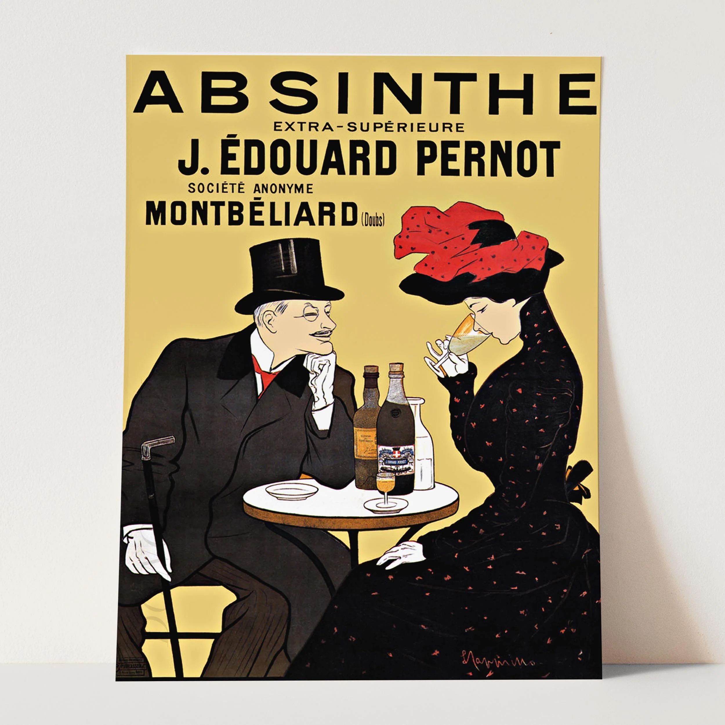 Absinthe Edouard Pernot Vintage Advertising Poster - Image 3