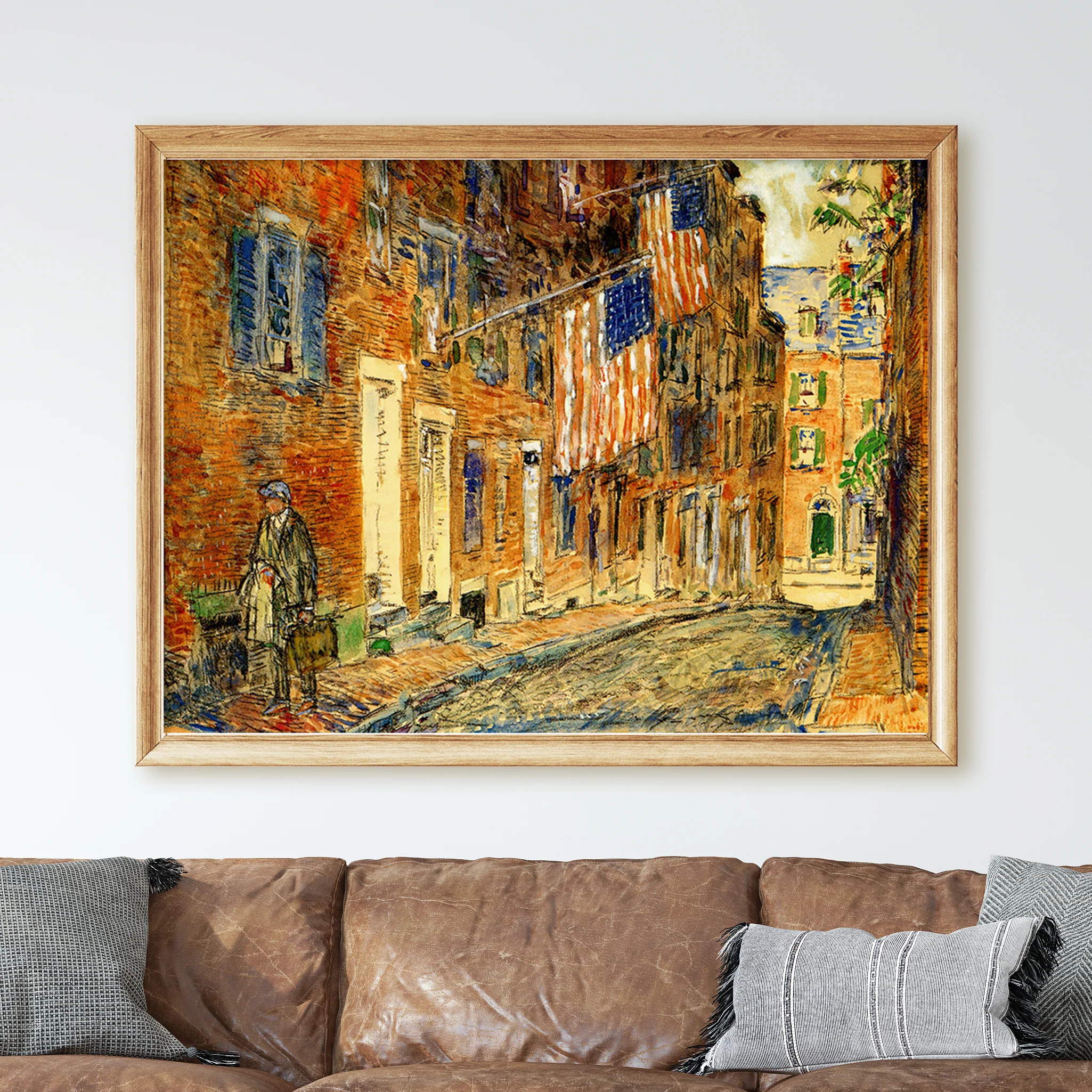 Acorn Street, Boston by Childe Hassam - Image 2