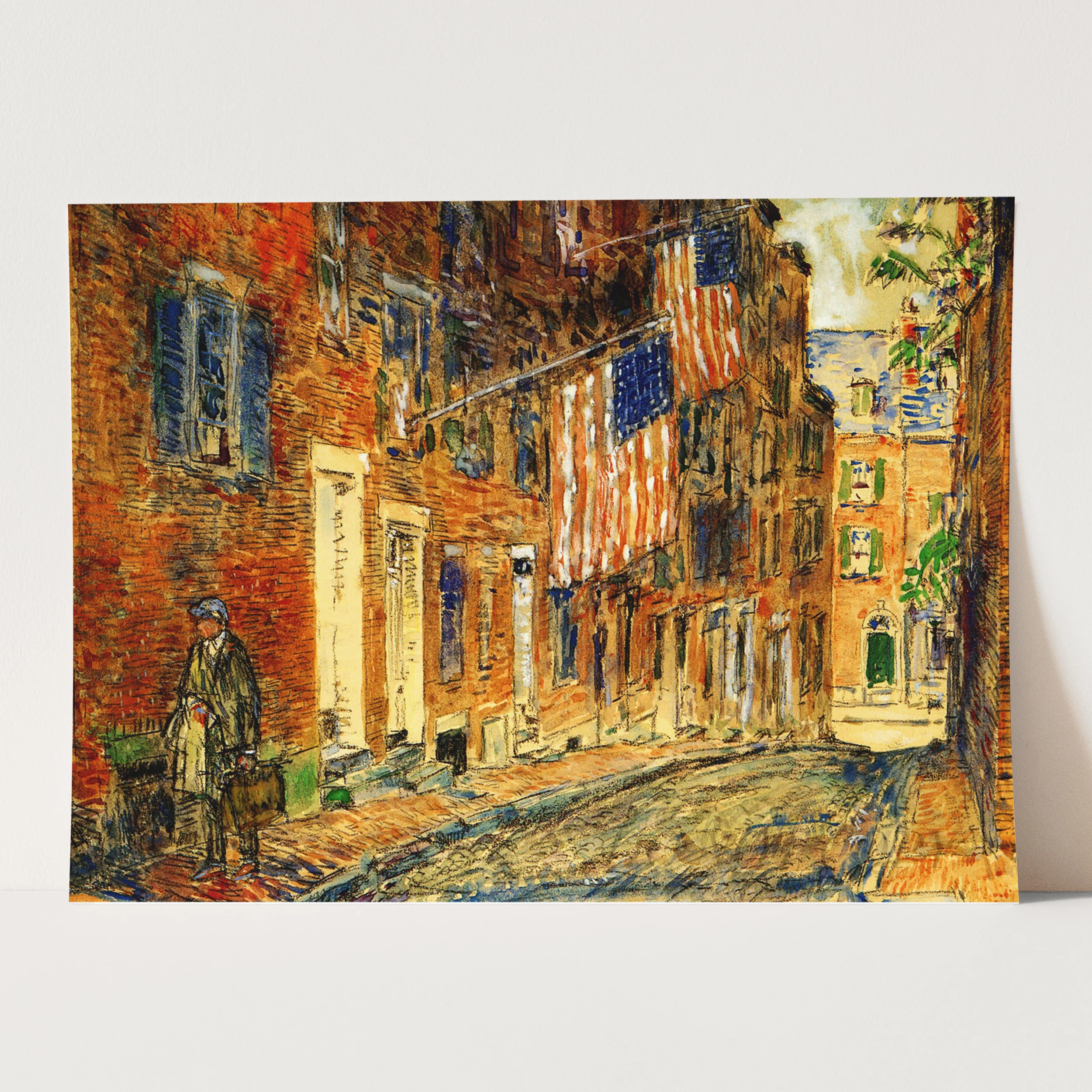 Acorn Street, Boston by Childe Hassam - Image 3