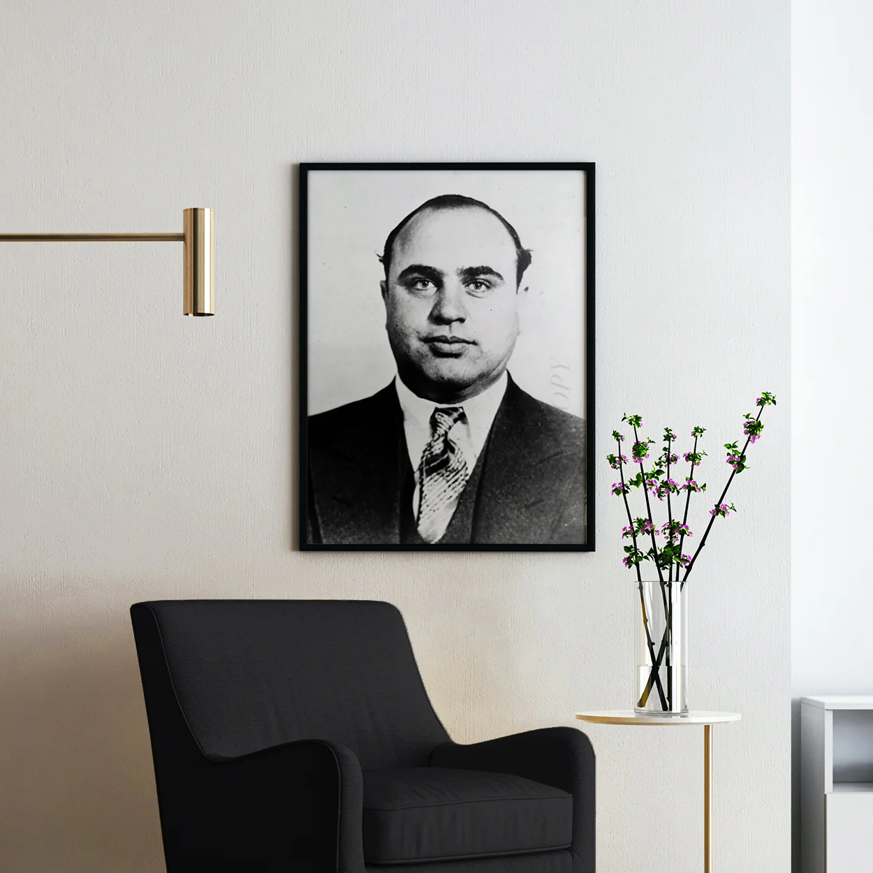 Al Capone 1930s Chicago Prison Mug Shot - Image 2