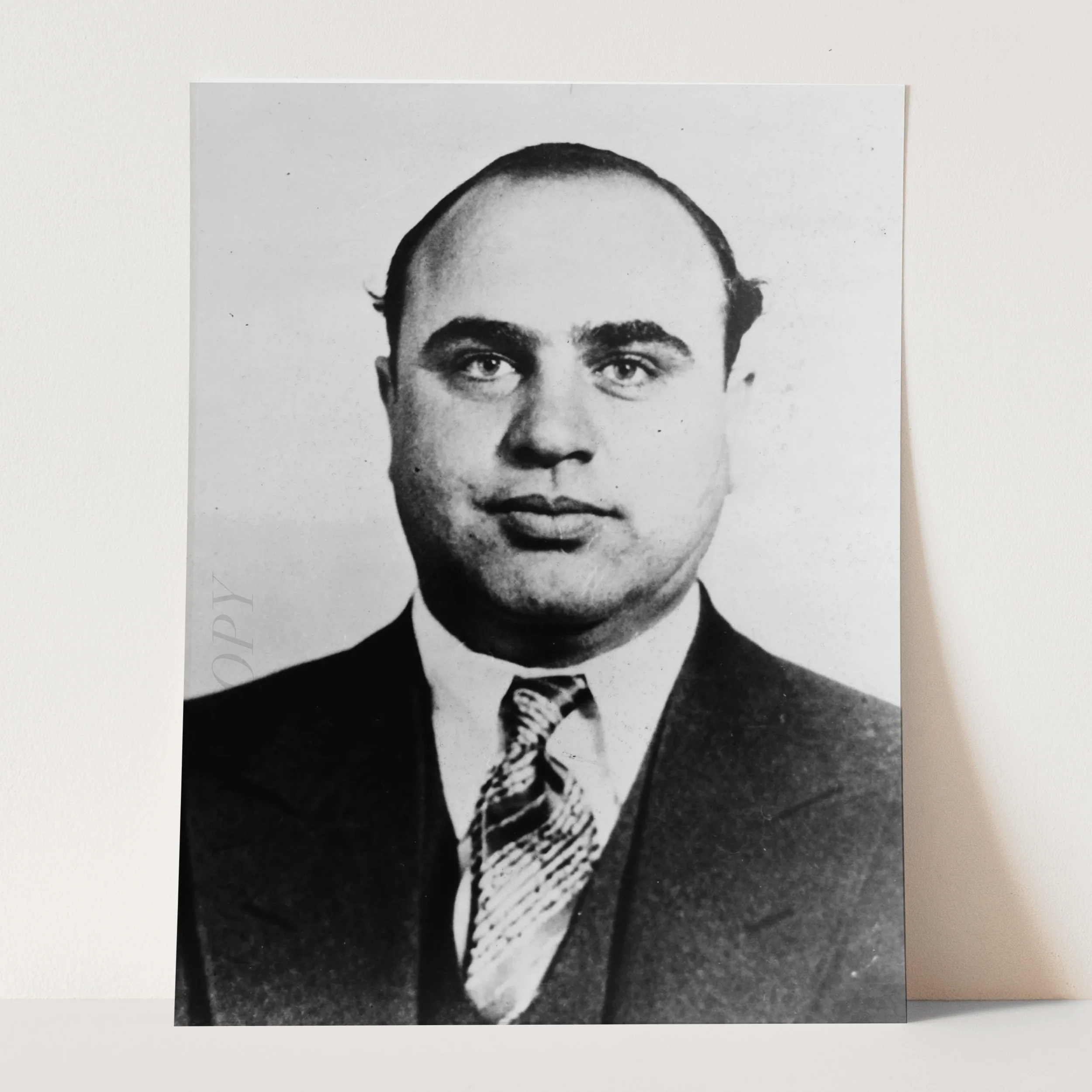 Al Capone 1930s Chicago Prison Mug Shot - Image 3