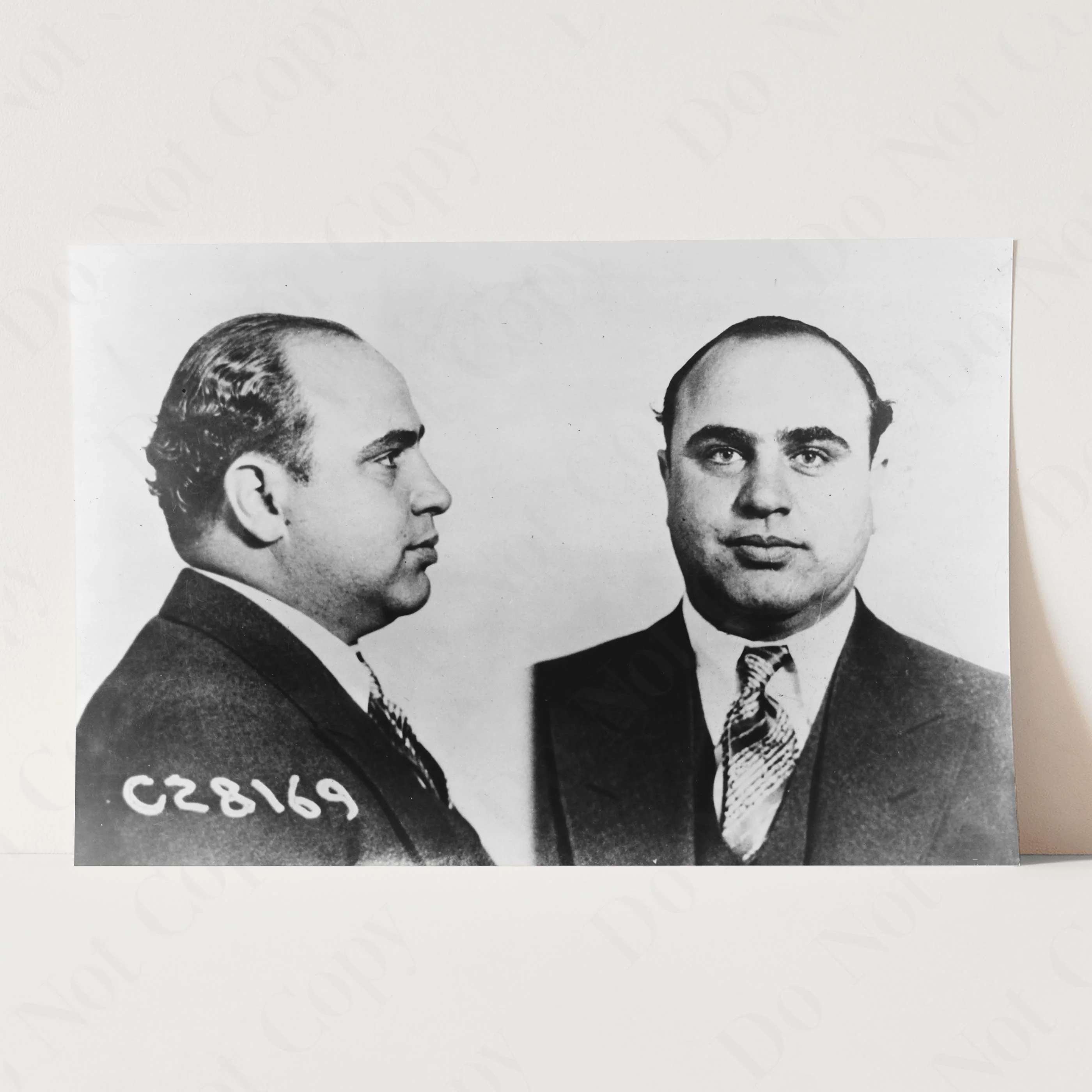 Al Capone 1930s Chicago Prison Mug Shots - Image 3