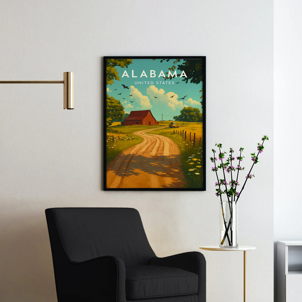 Alabama Vintage Travel Poster - Image 2