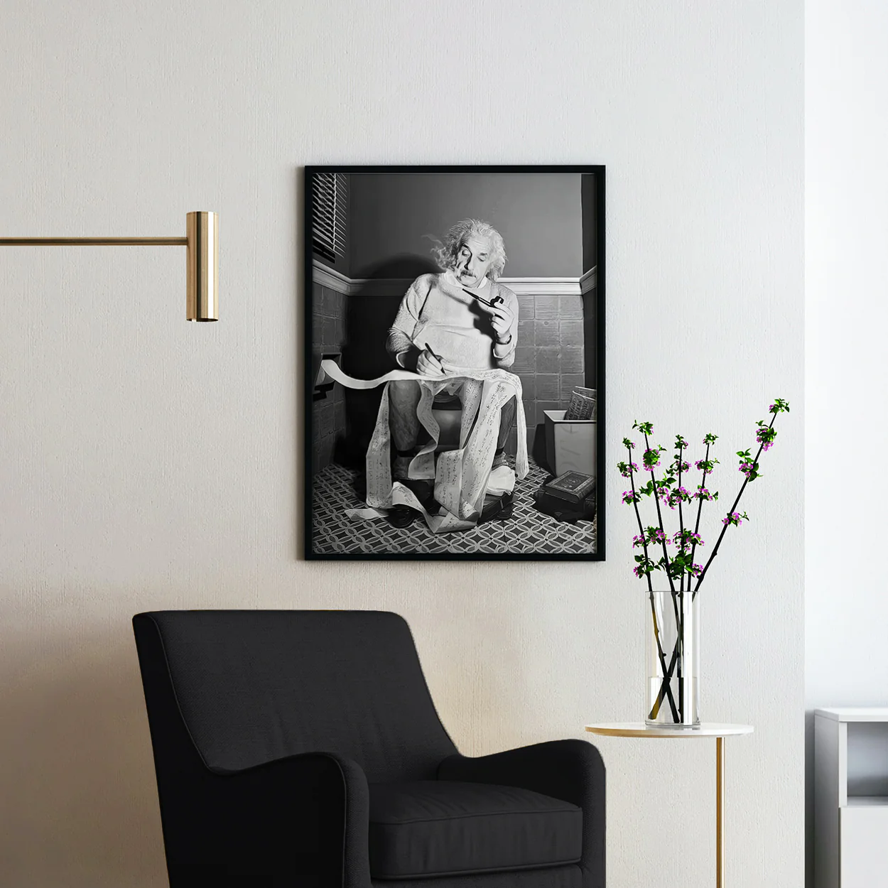 Albert Einstein On The Toilet - Image 2