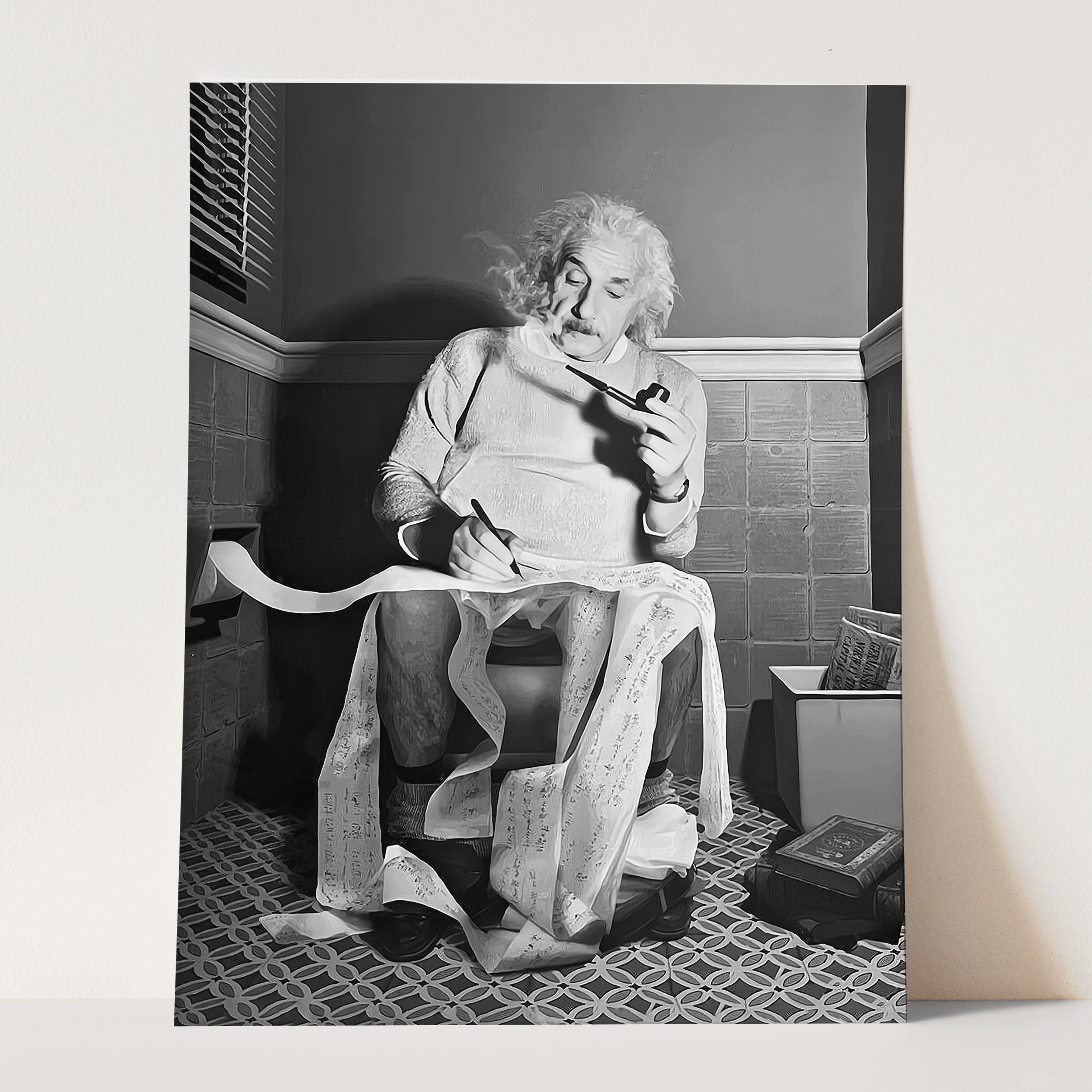 Albert Einstein On The Toilet - Image 3