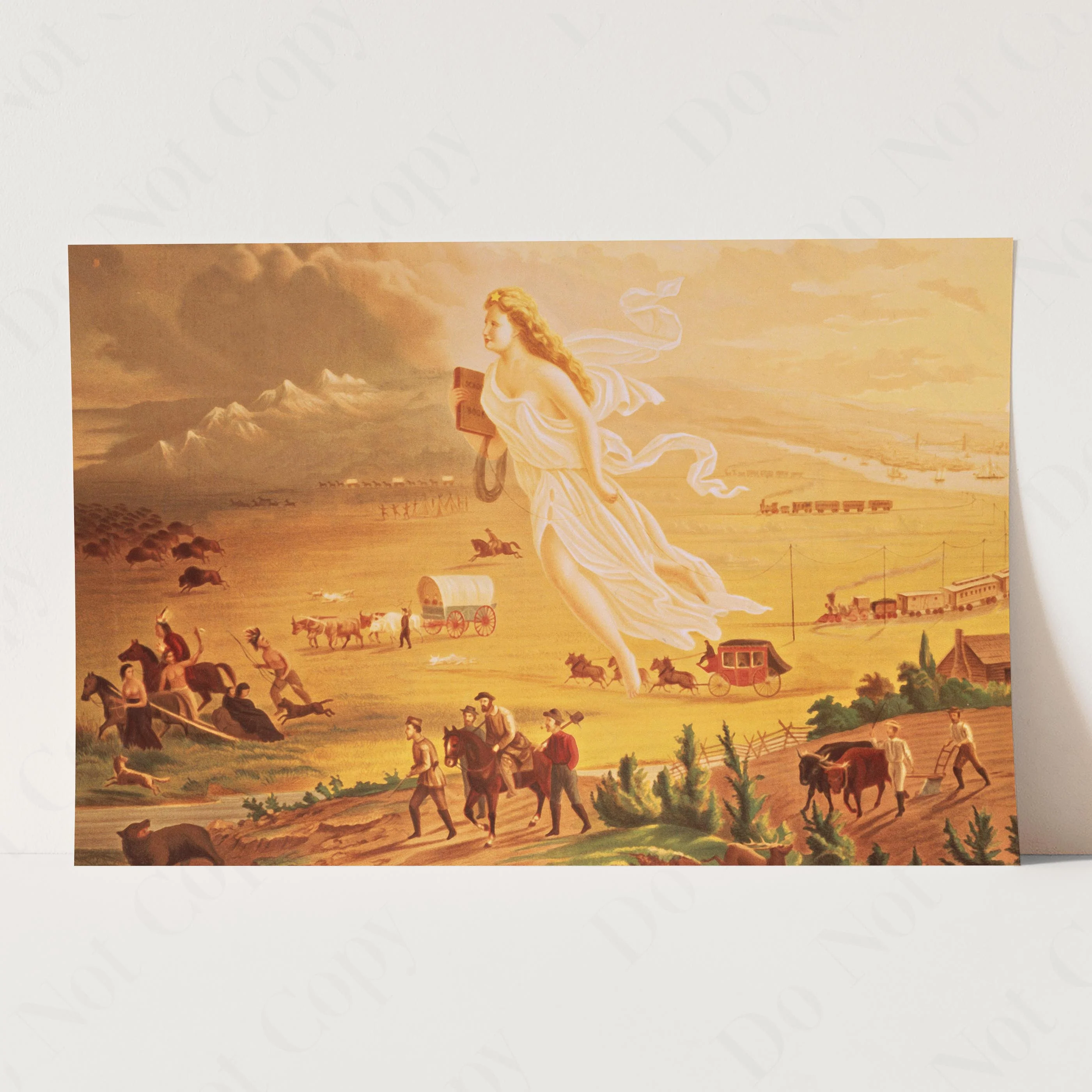 American Progress by John Gast  - Manifest Destiny - Image 3