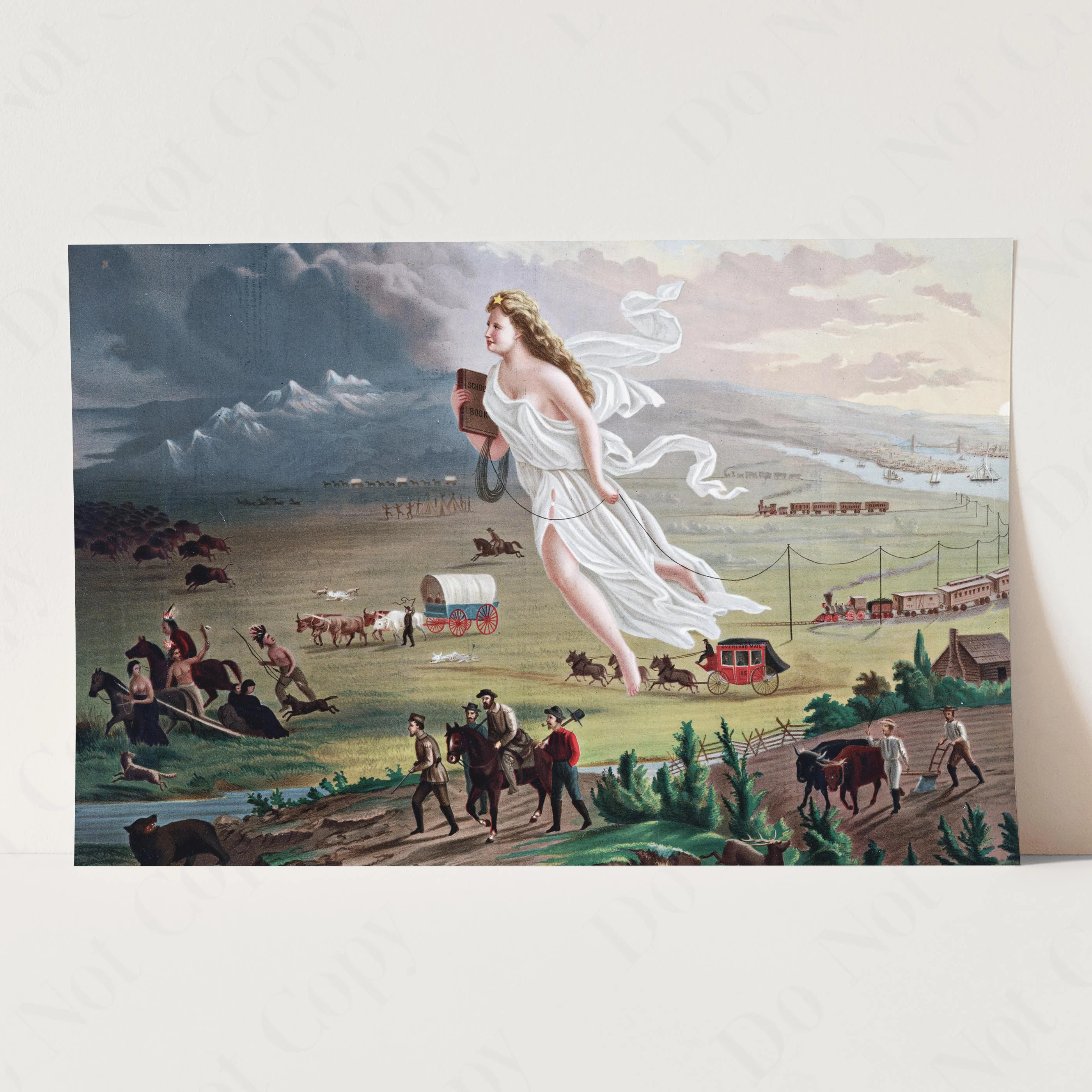 American Progress by John Gast  - Manifest Destiny - Image 3