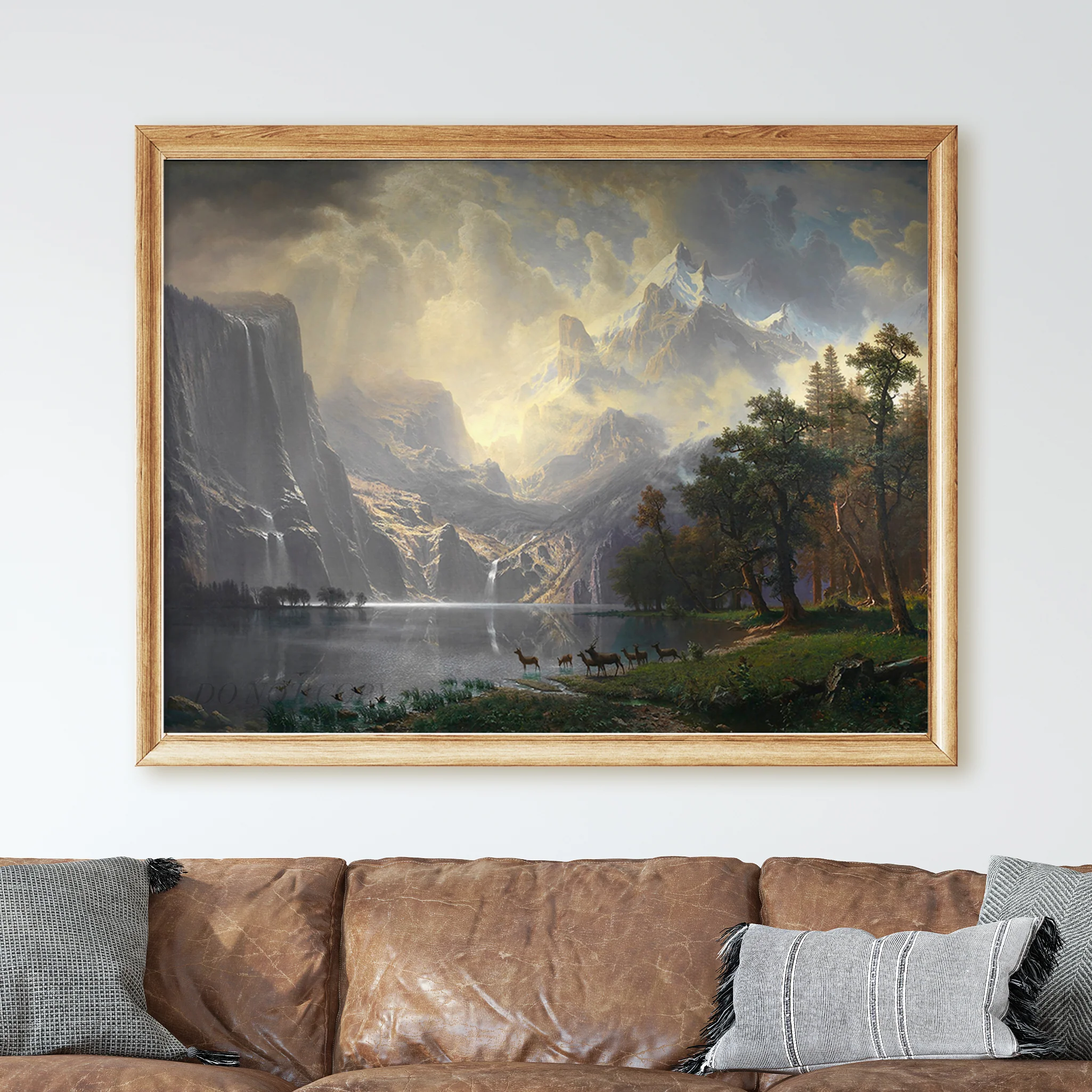Among the Sierra Nevada, California (1868) by Albert Bierstadt - Image 2
