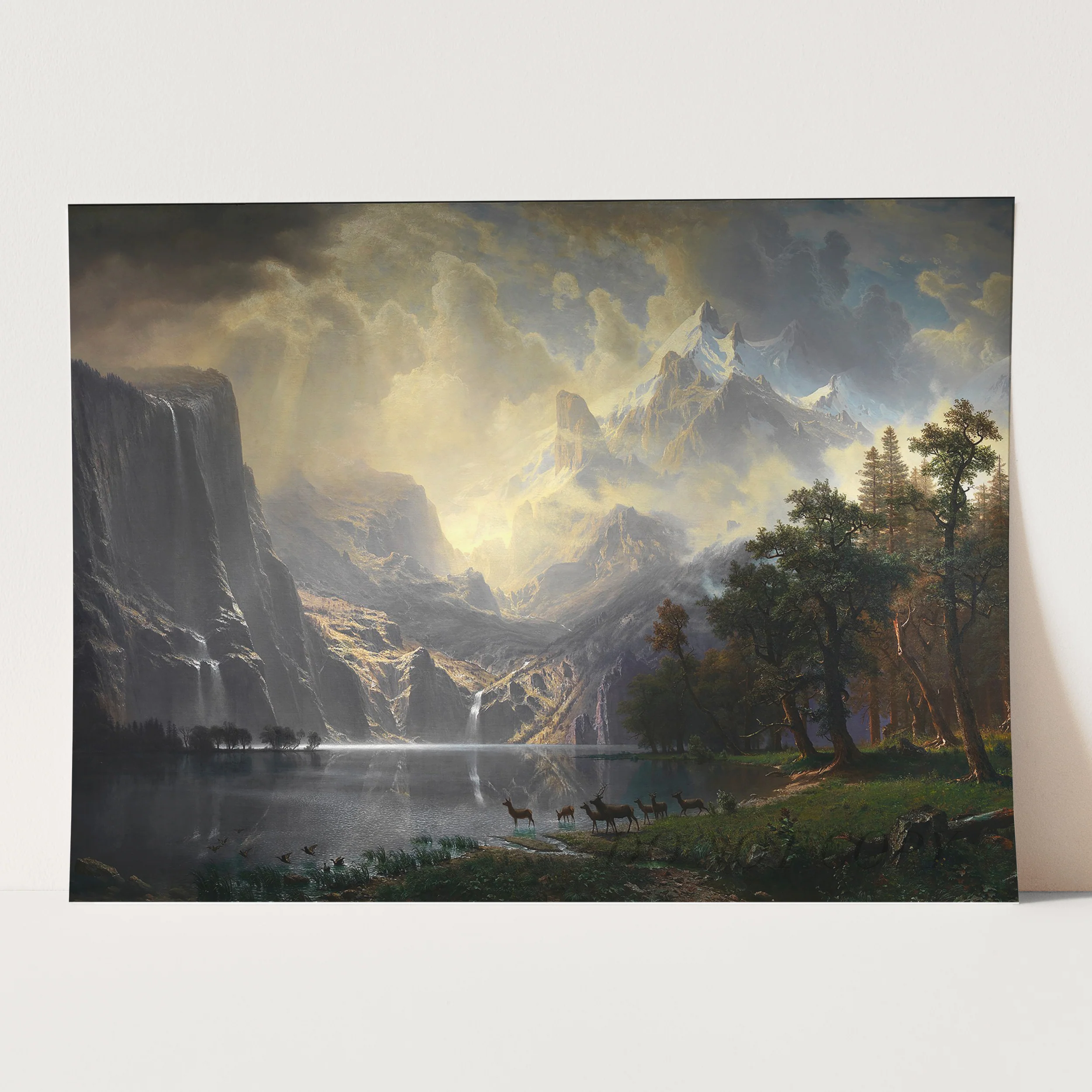 Among the Sierra Nevada, California (1868) by Albert Bierstadt - Image 3