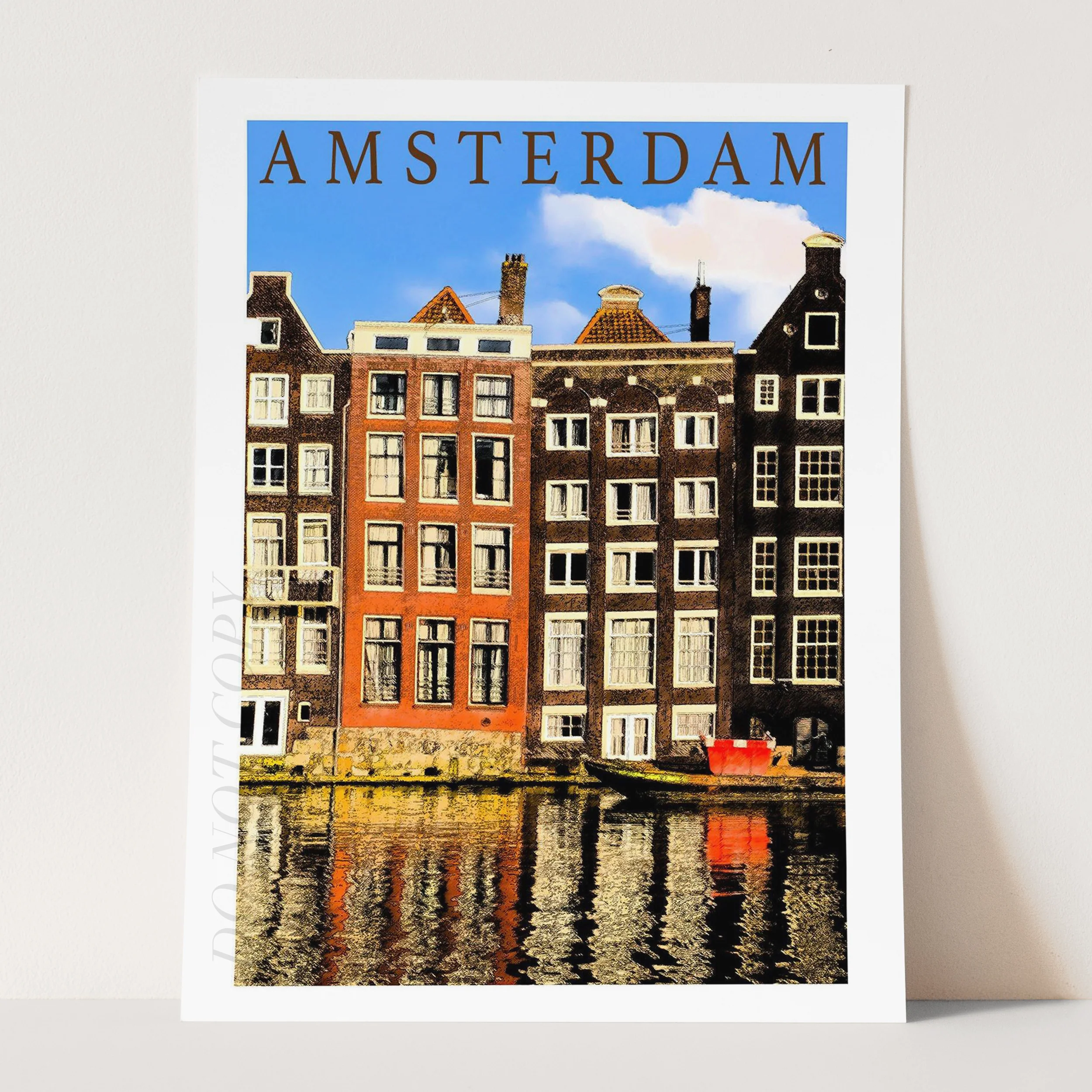 Amsterdam Travel Poster - Image 3