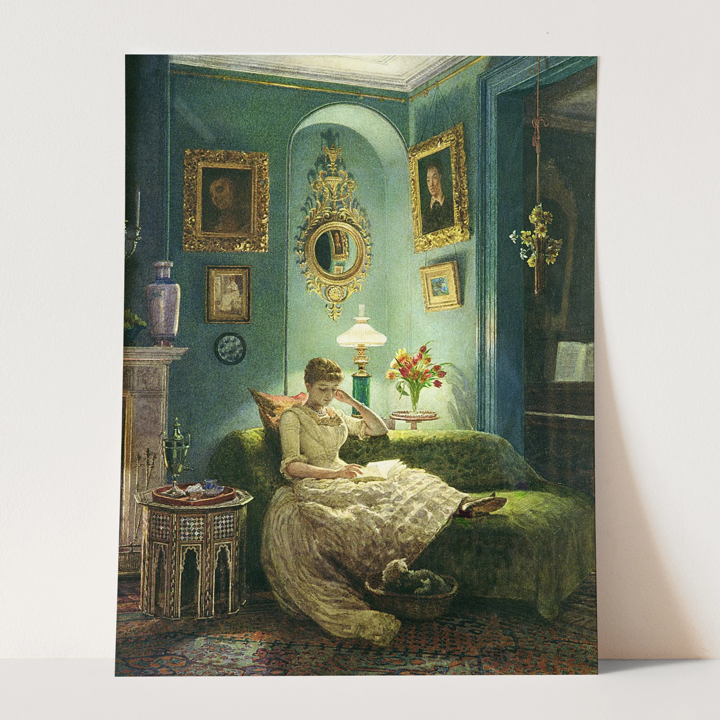 An Evening at Home, 1888 by Edward John Poynter - Image 3