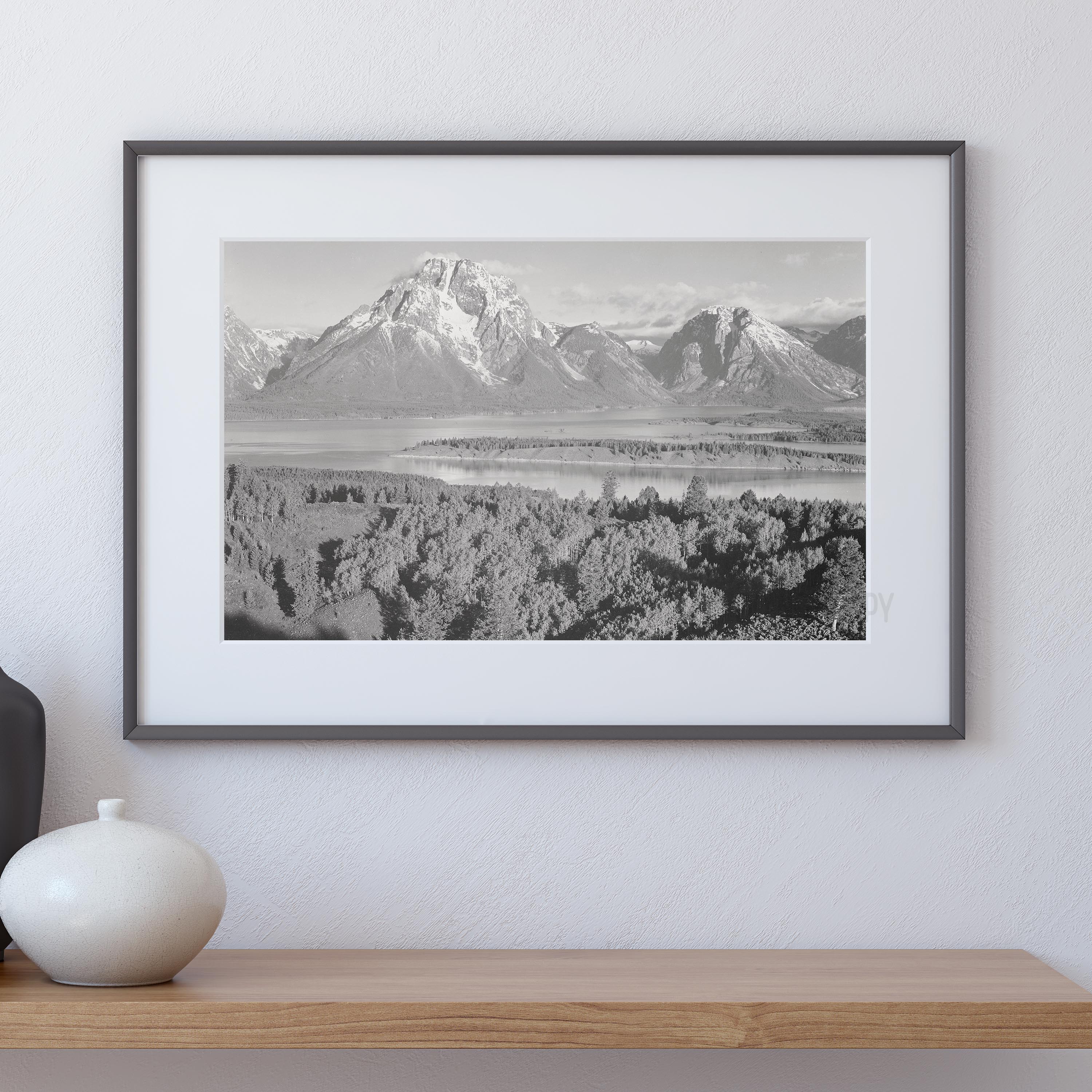 Ansel Adams Mount Moran in Grand Teton National Park - Image 4