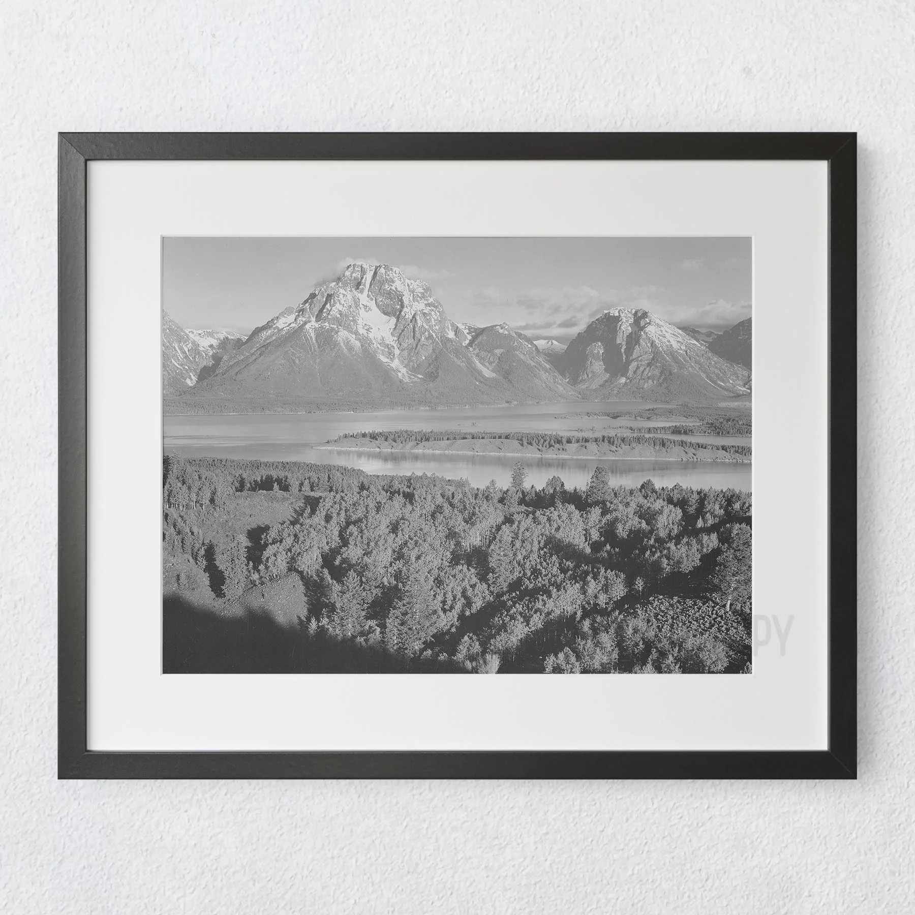 Ansel Adams Mount Moran in Grand Teton National Park - Image 5