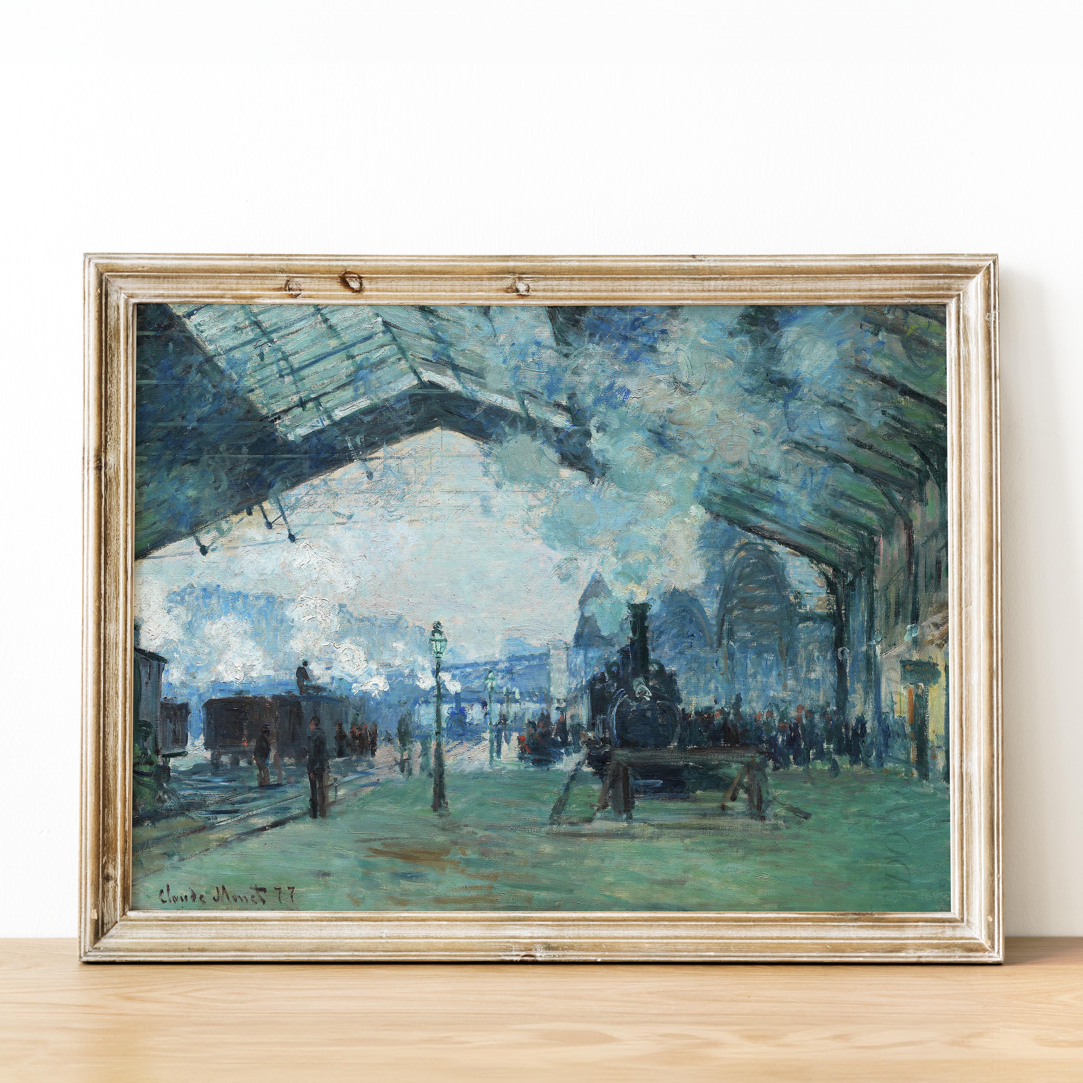Arrival of the Normandy Train, Gare Saint-Lazare (1887) by Claude Monet - Image 3