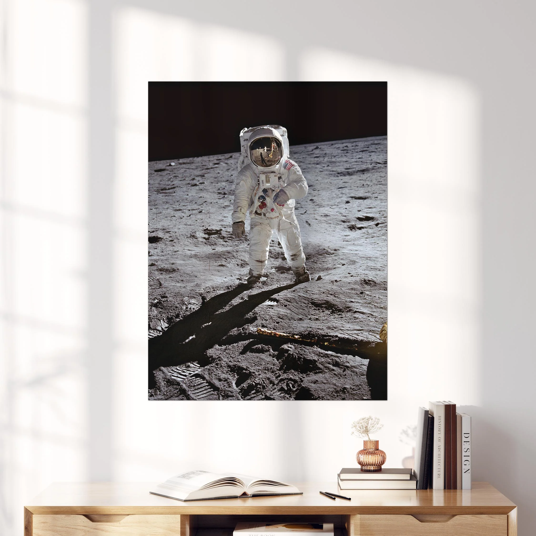 Astronaut Buzz Aldrin Near Apollo 11 Module on Moon 1969 - Image 3