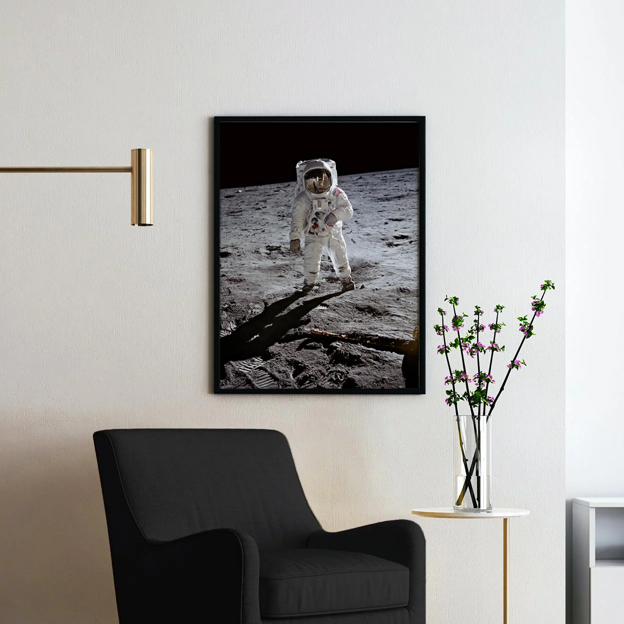 Astronaut Buzz Aldrin Near Apollo 11 Module on Moon 1969 - Image 4