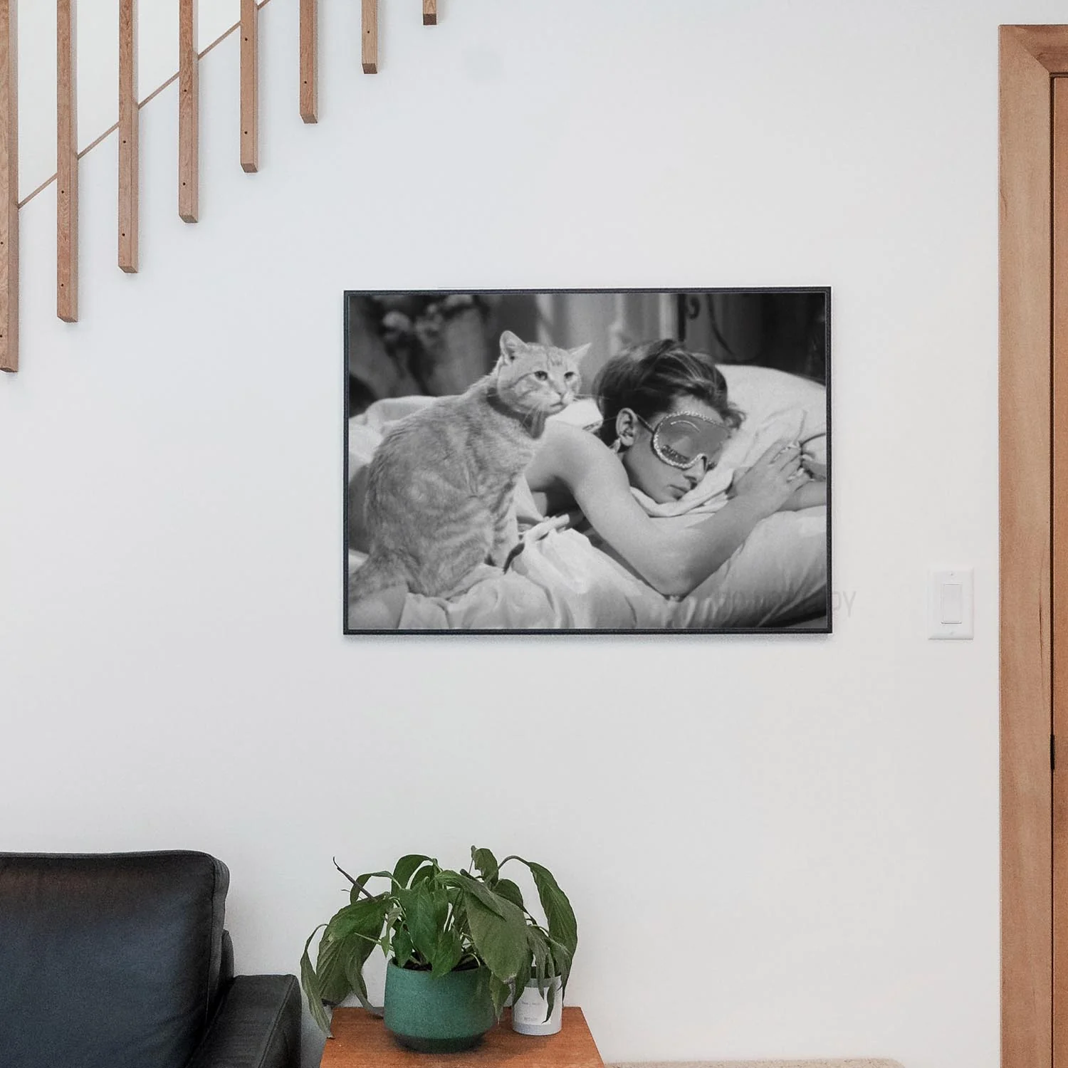 Audrey Hepburn Sleeping With Cat, Breakfast at Tiffany's 1961 - Image 3