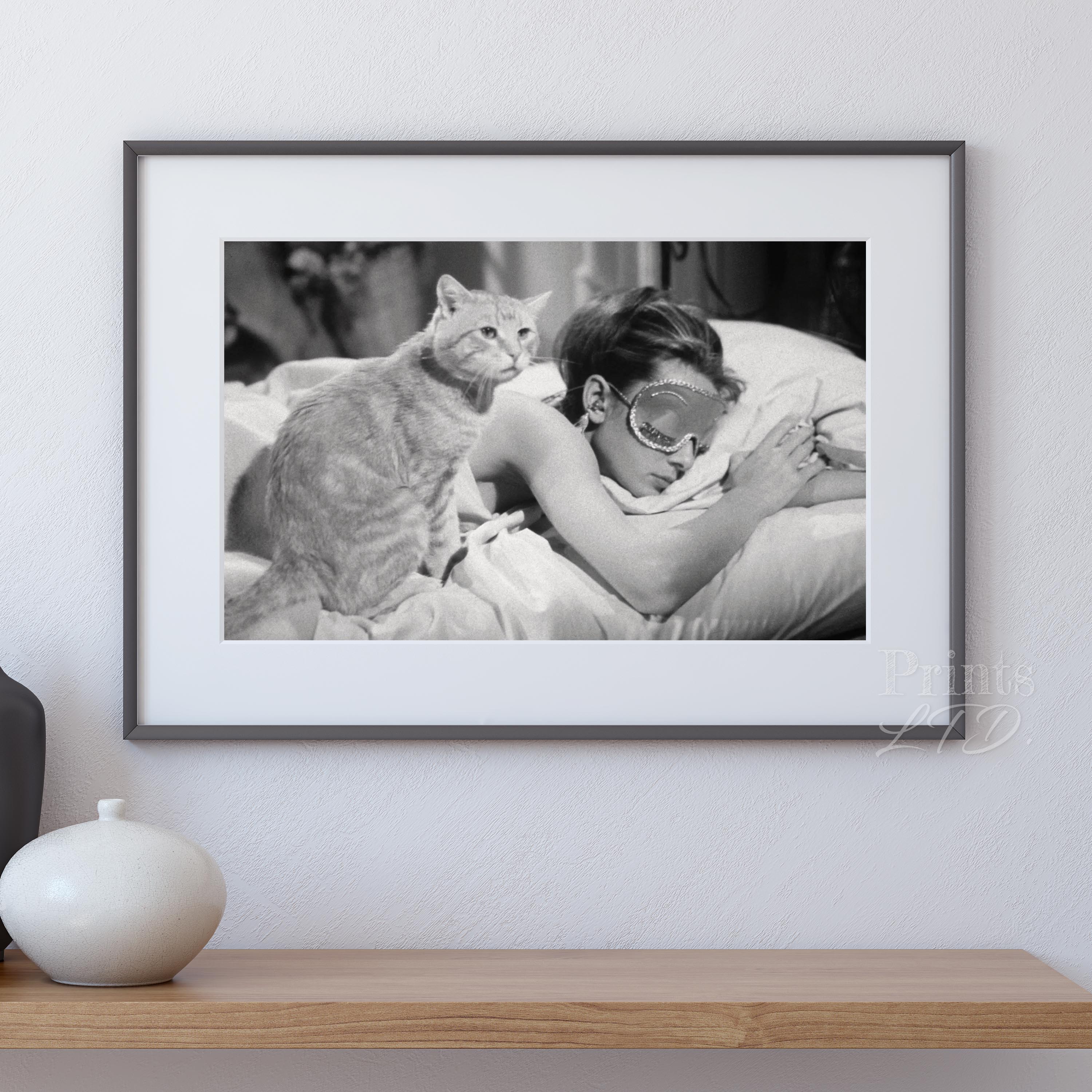Audrey Hepburn Sleeping With Cat, Breakfast at Tiffany's 1961 - Image 4