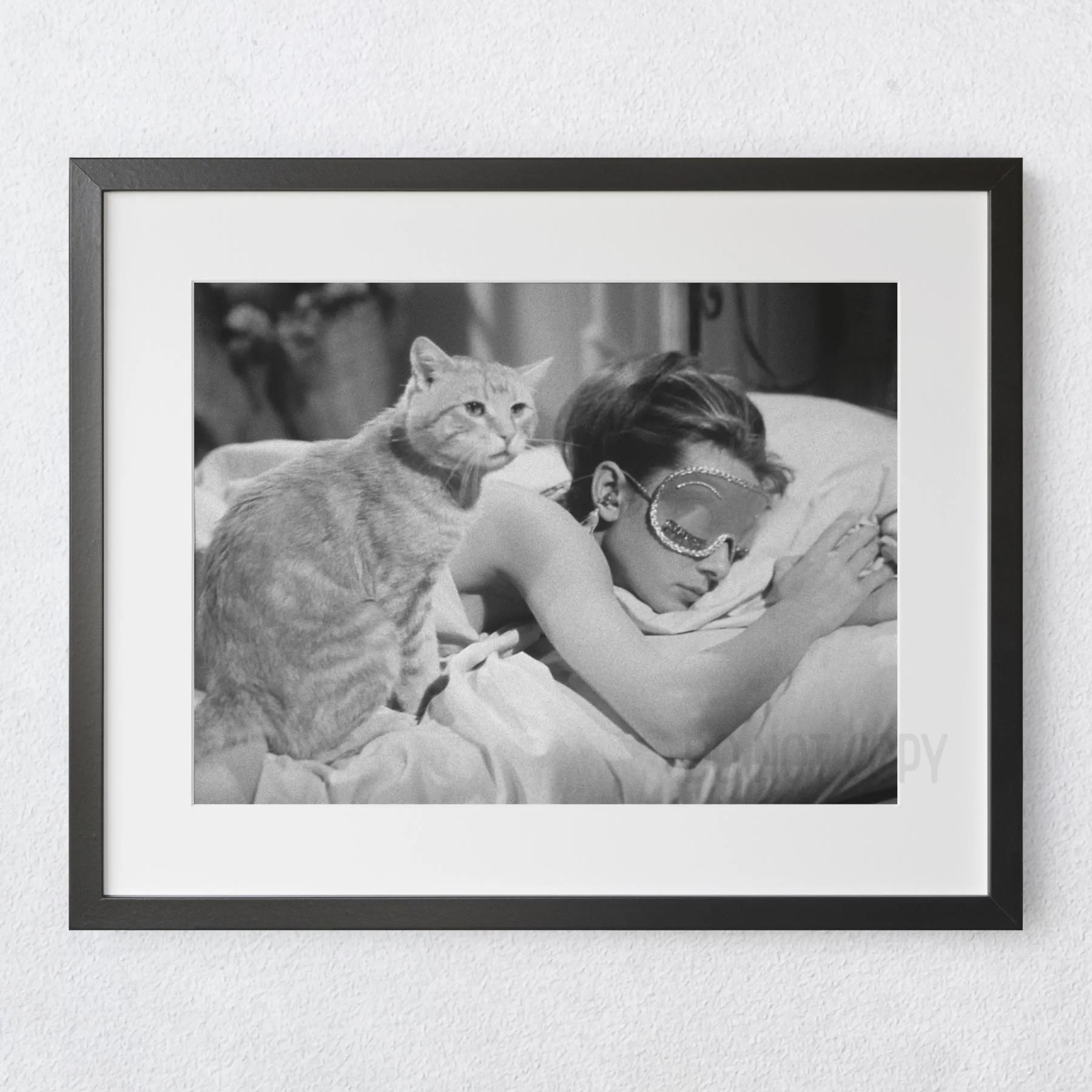 Audrey Hepburn Sleeping With Cat, Breakfast at Tiffany's 1961 - Image 5