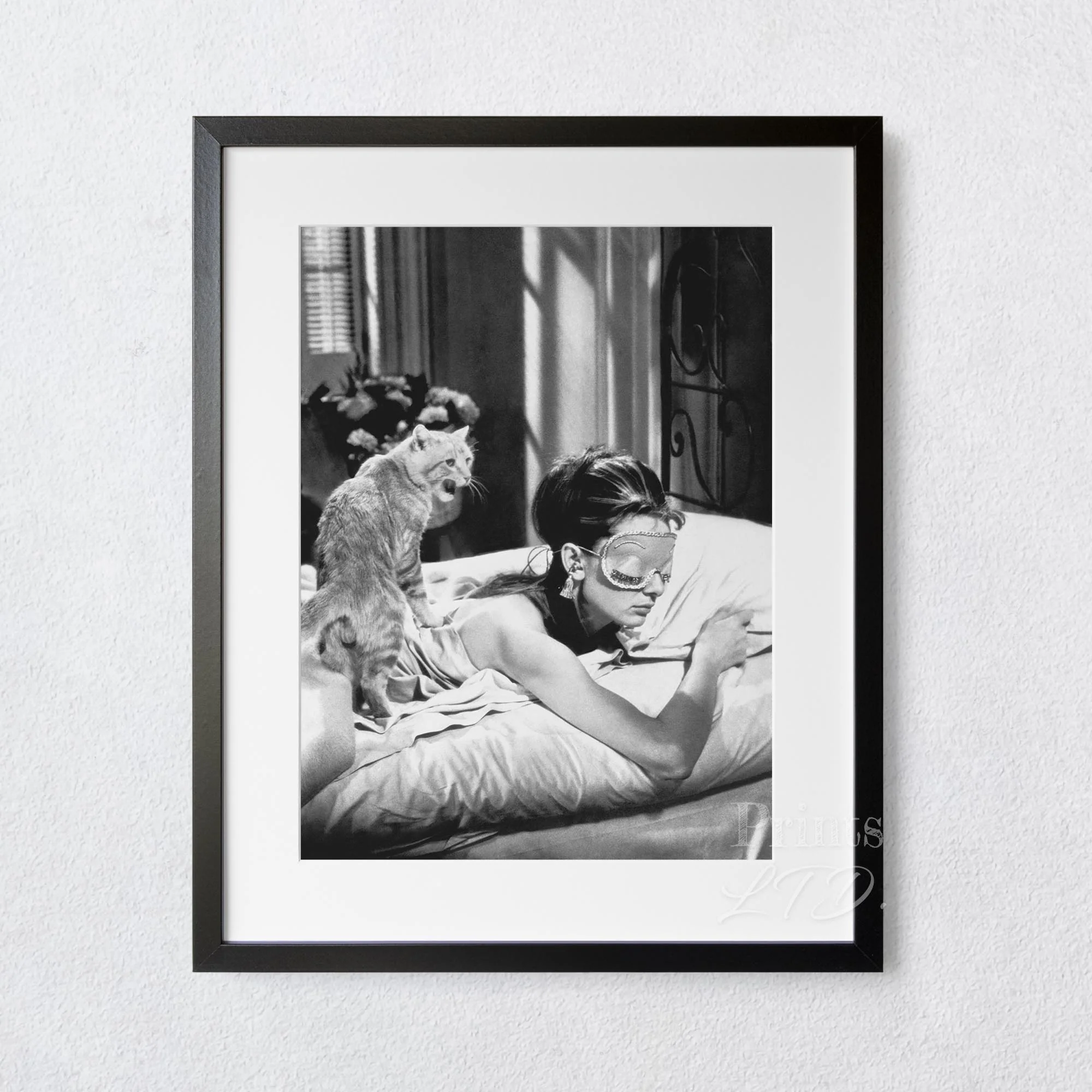Audrey Hepburn Sleeping With Cat, Breakfast at Tiffany's - Image 4