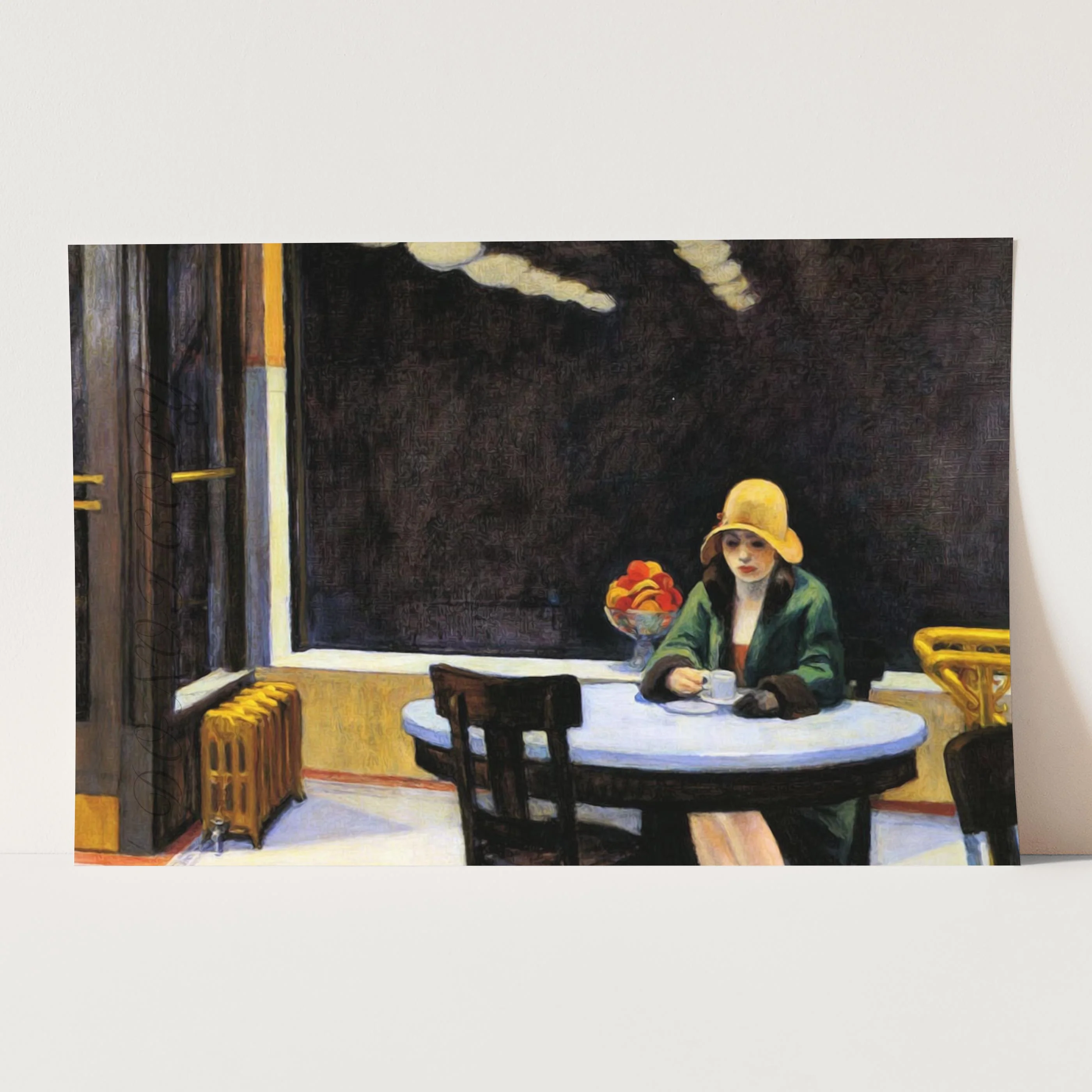 Automat 1927 Girl In Cafe by Edward Hopper - Image 3