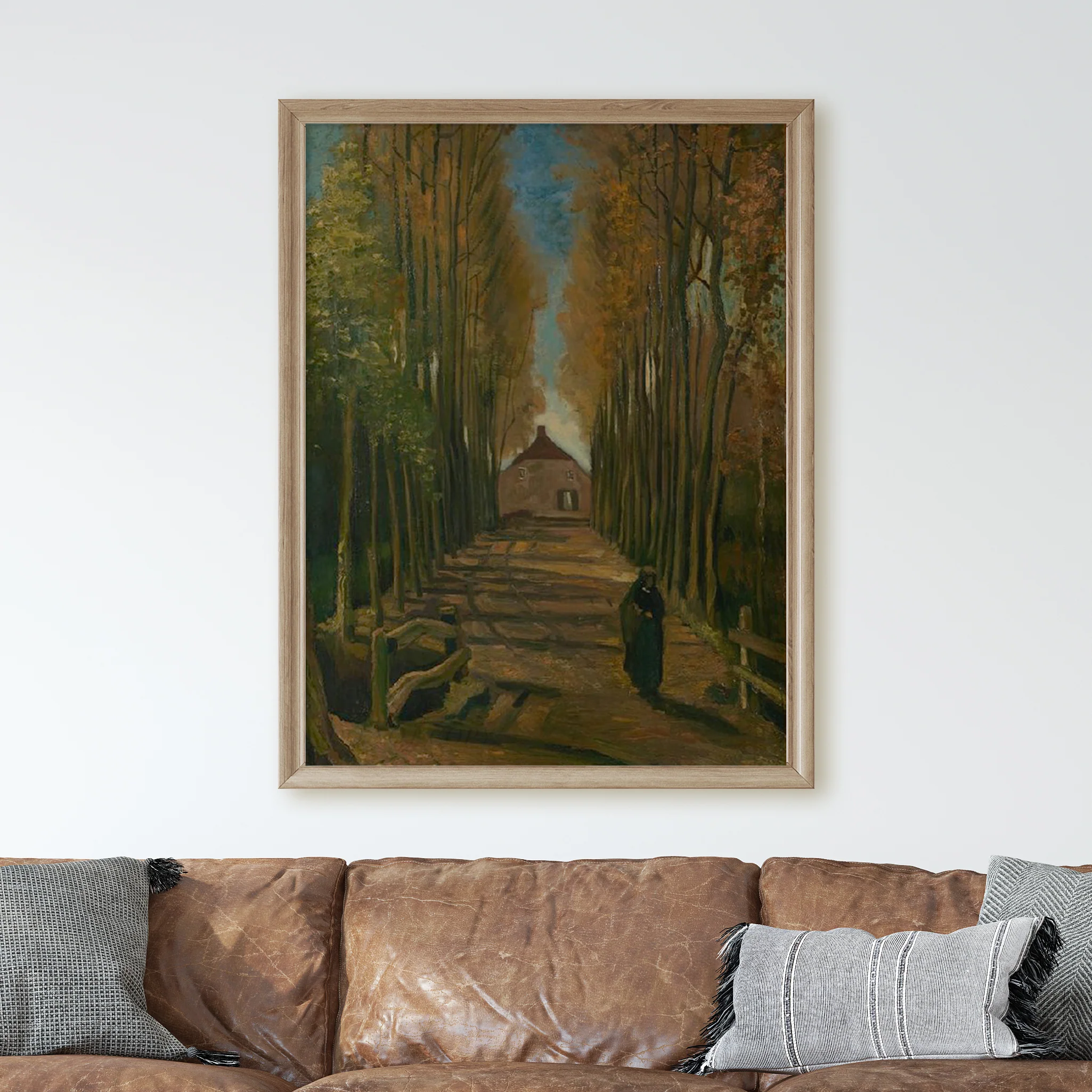 Avenue of Poplars in Autumn (1884) by Van Gogh - Image 2