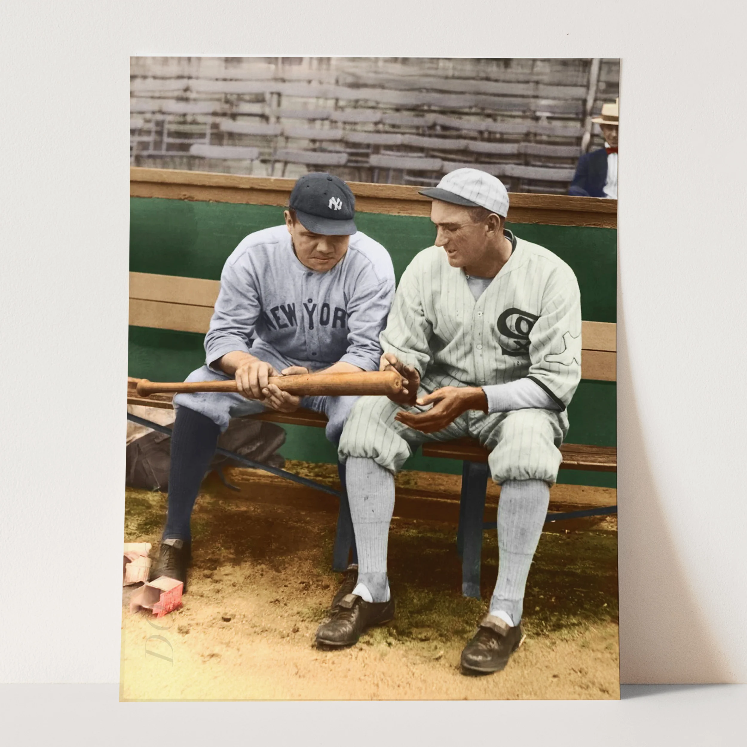 Babe Ruth with Shoeless Joe Jackson - Image 3