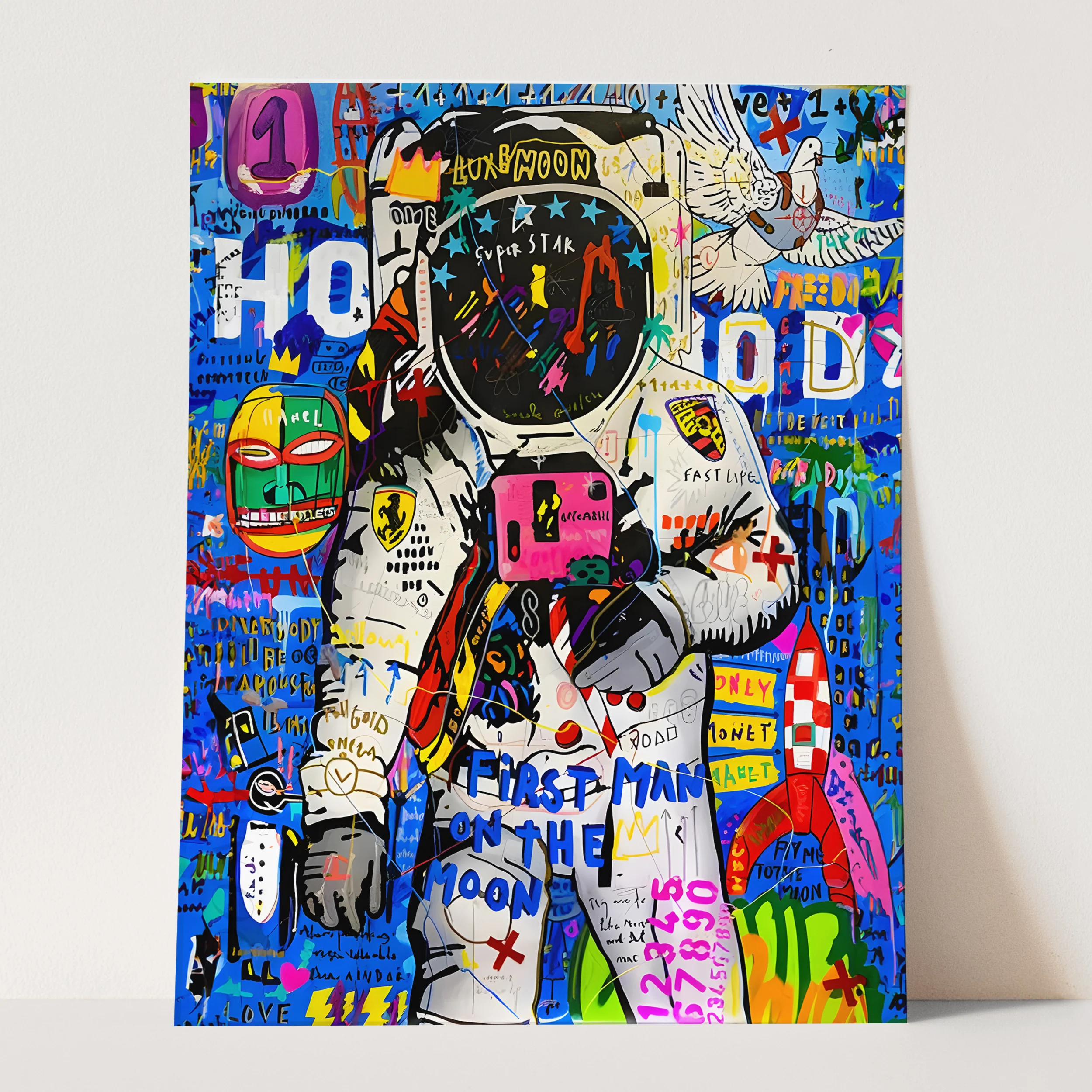 Banksy Astronaut - First Man On The Moon - Image 3