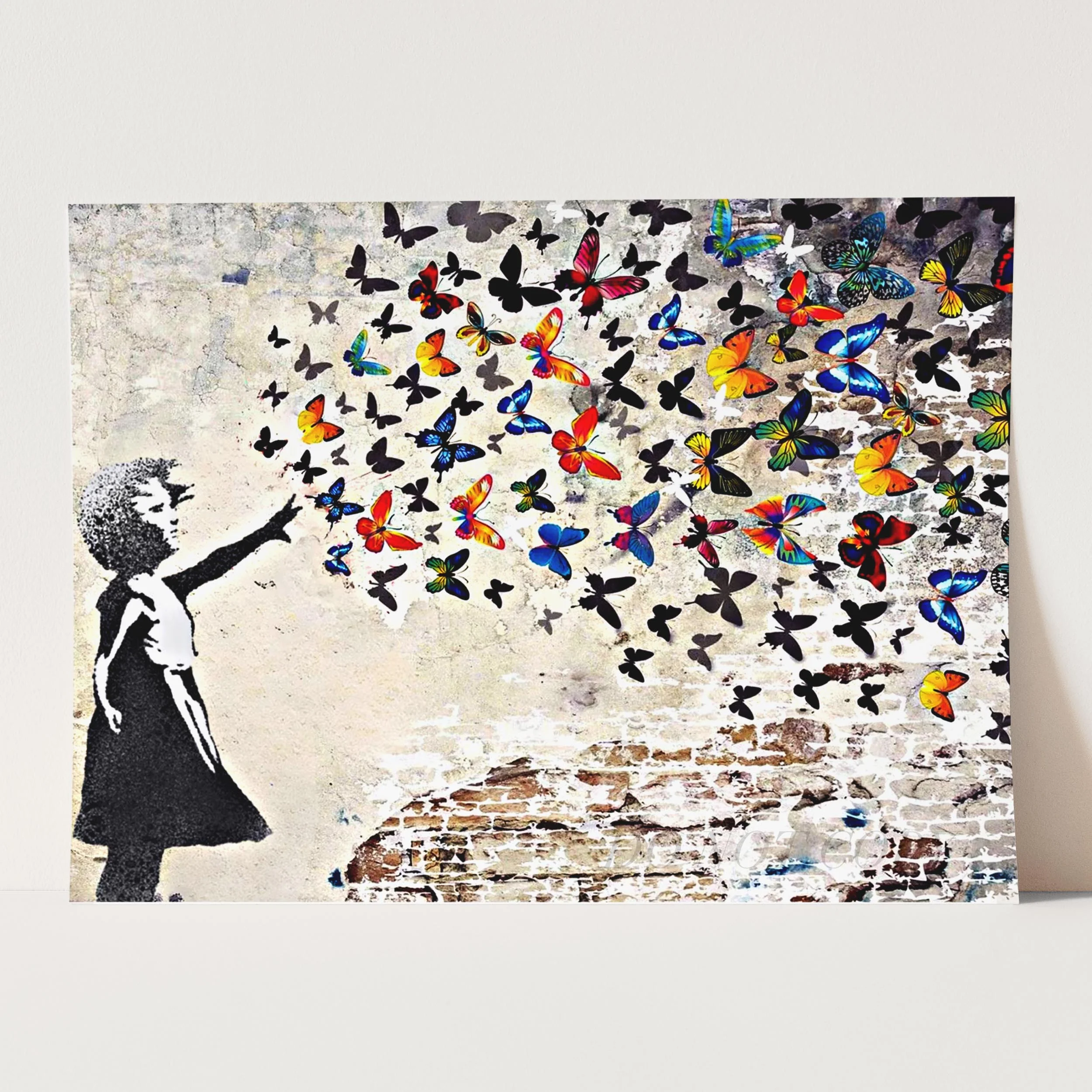Banksy Butterfly Girl - Image 3