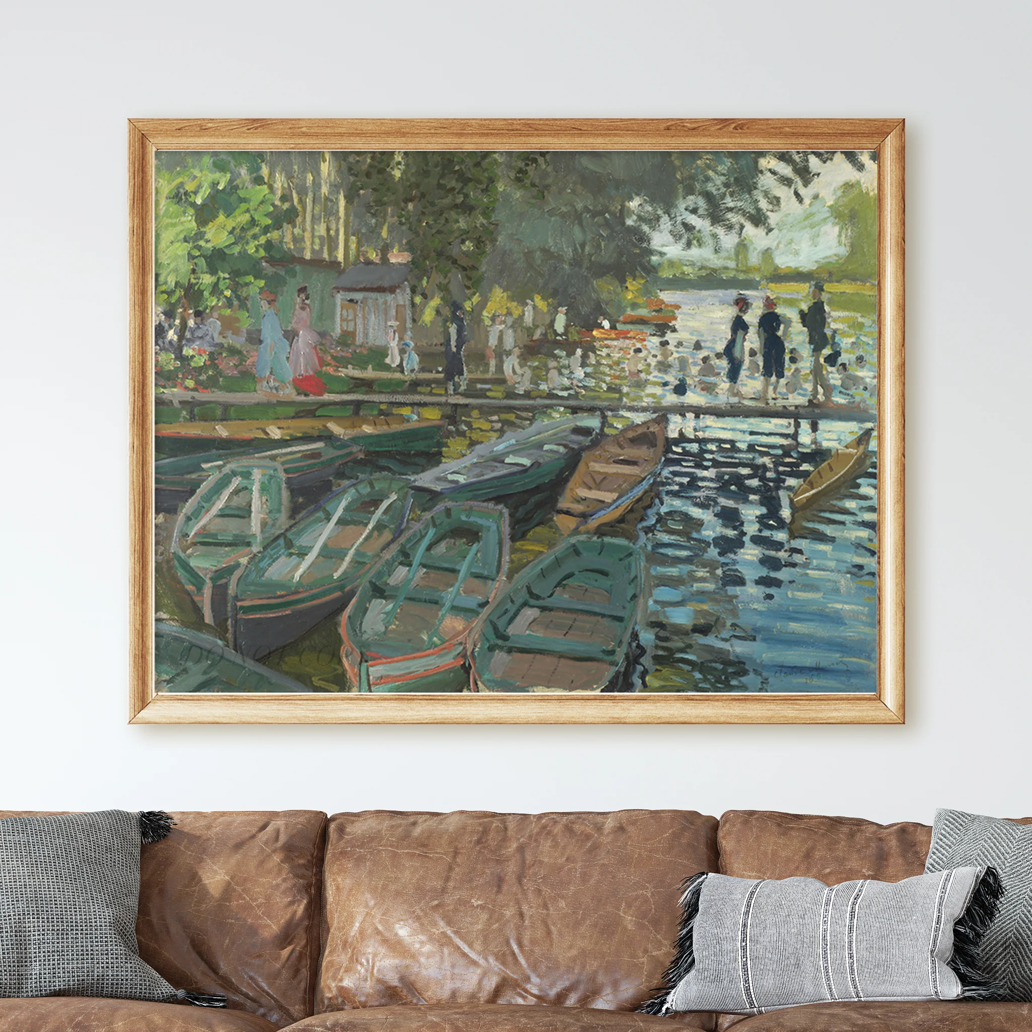 Bathers at La Grenouillère (1896) by Claude Monet - Image 2
