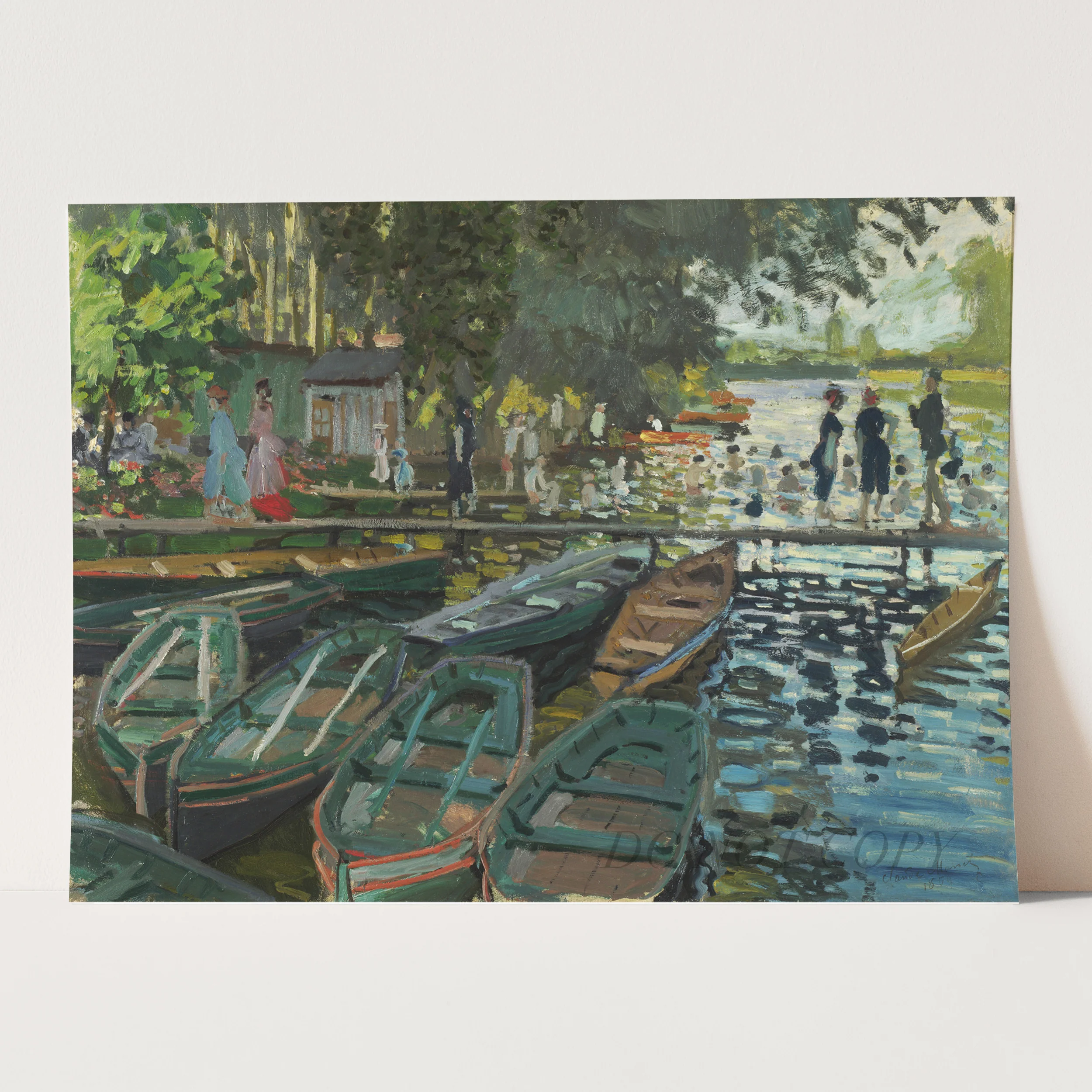 Bathers at La Grenouillère (1896) by Claude Monet - Image 3