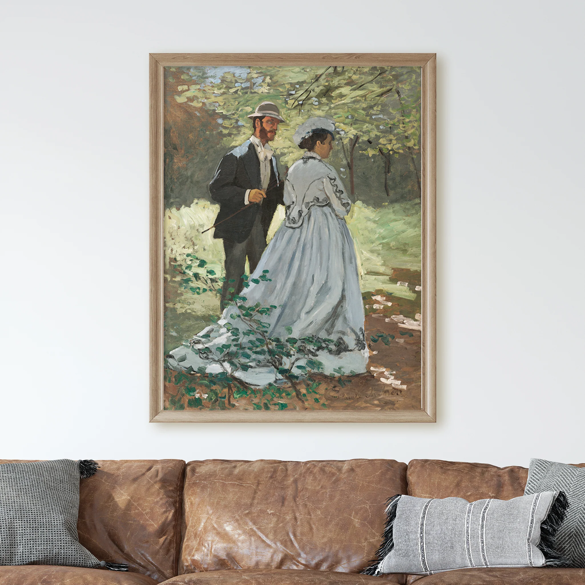 Bazille and Camille (1865) by Claude Monet - Image 2