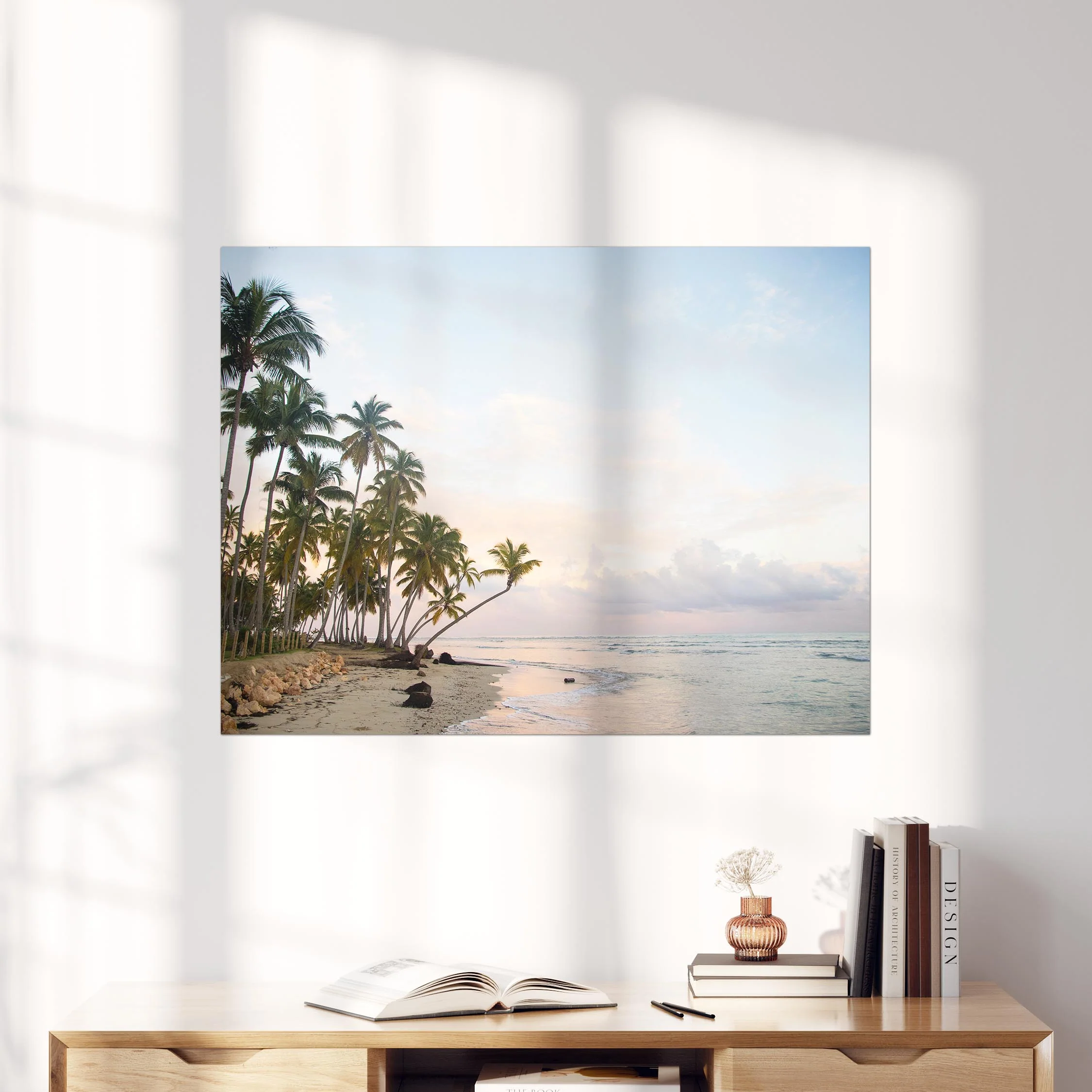 Beach Palm Trees Ocean Sunset - Image 4