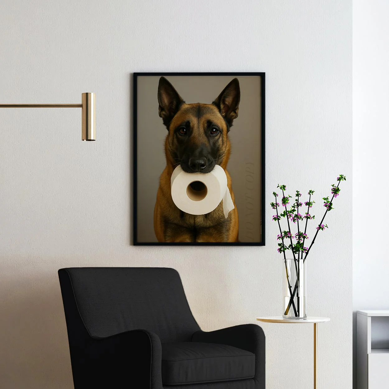 Belgian Malinois Dog Toilet Paper - Image 2