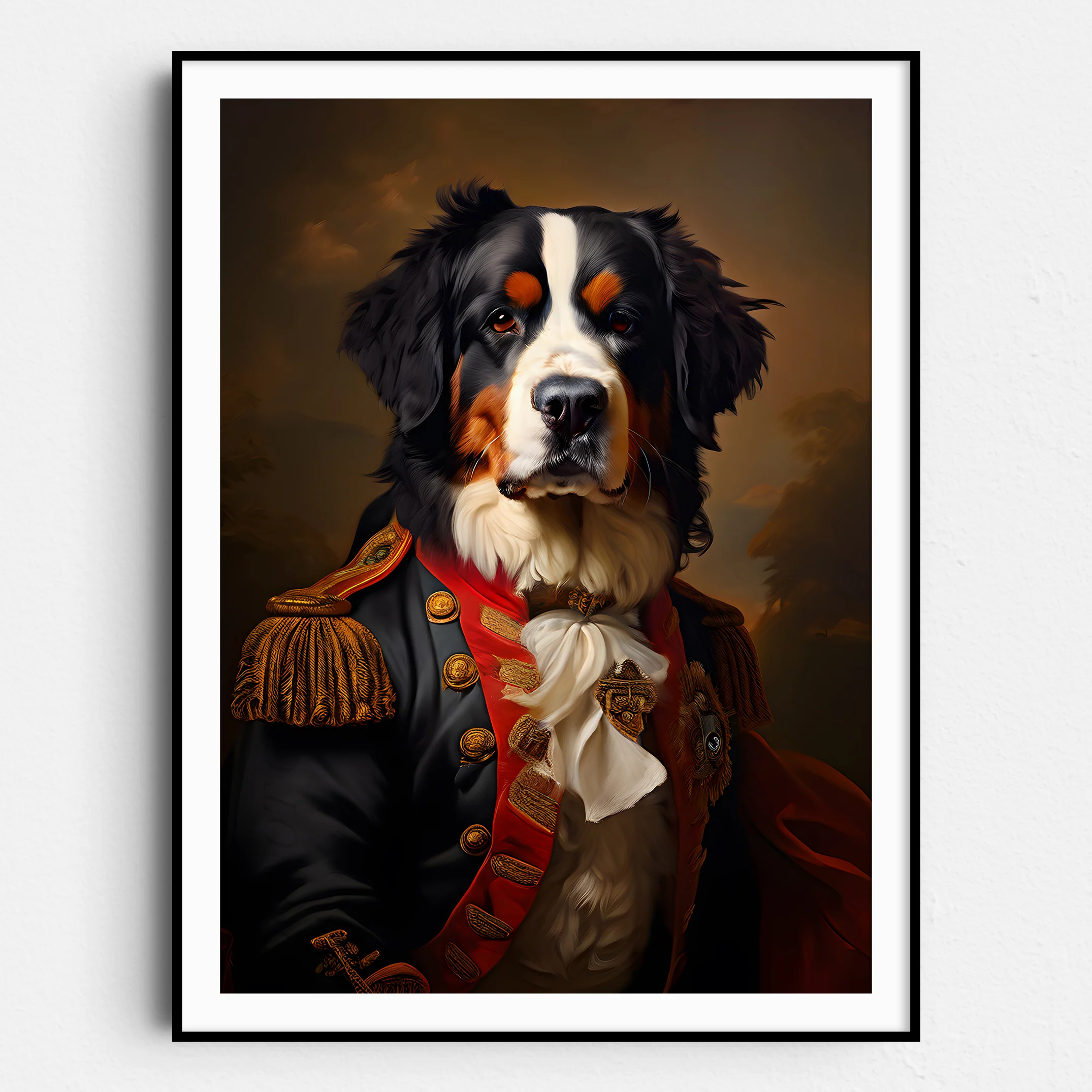 Bernese Mountain Dog Aristocrat Portrait