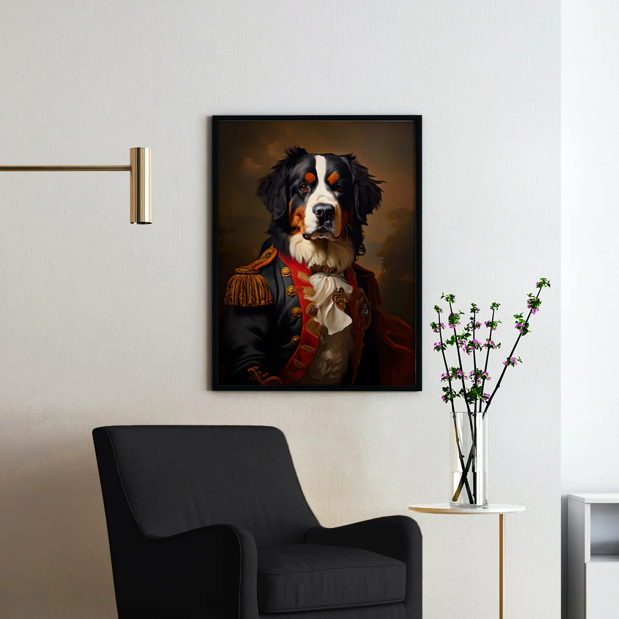 Bernese Mountain Dog Aristocrat Portrait - Image 2