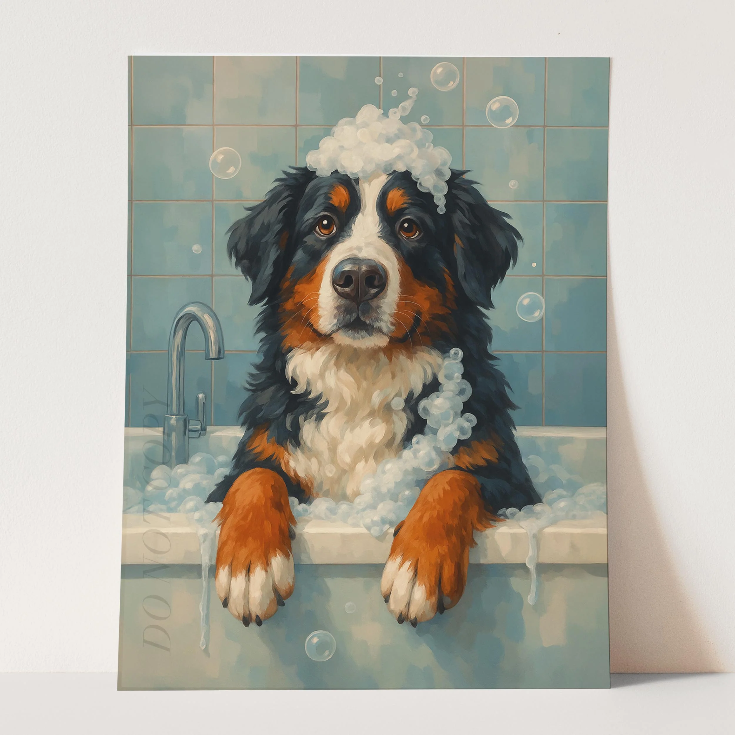 Bernese Mountain Dog Bathtub Bubble Bath - Image 3