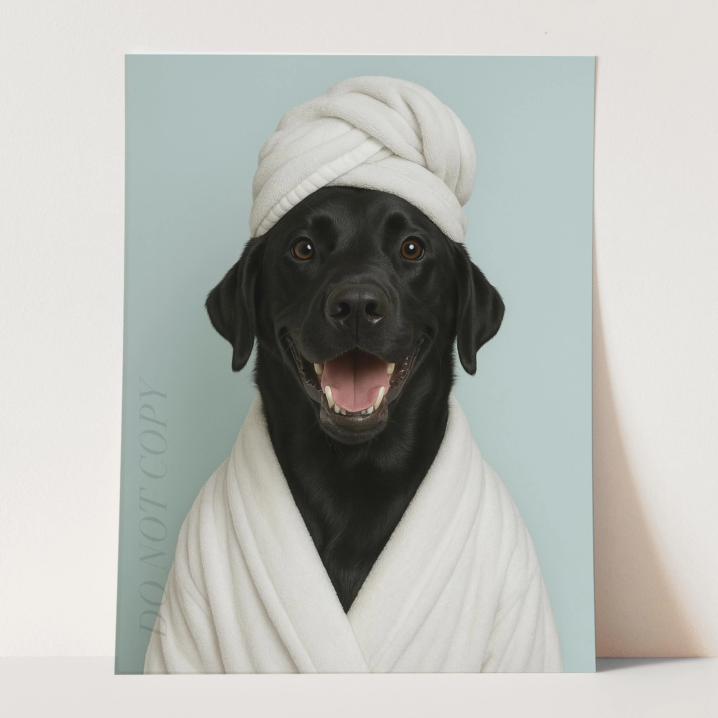Black Labrador Dog Bath Towel - Image 3