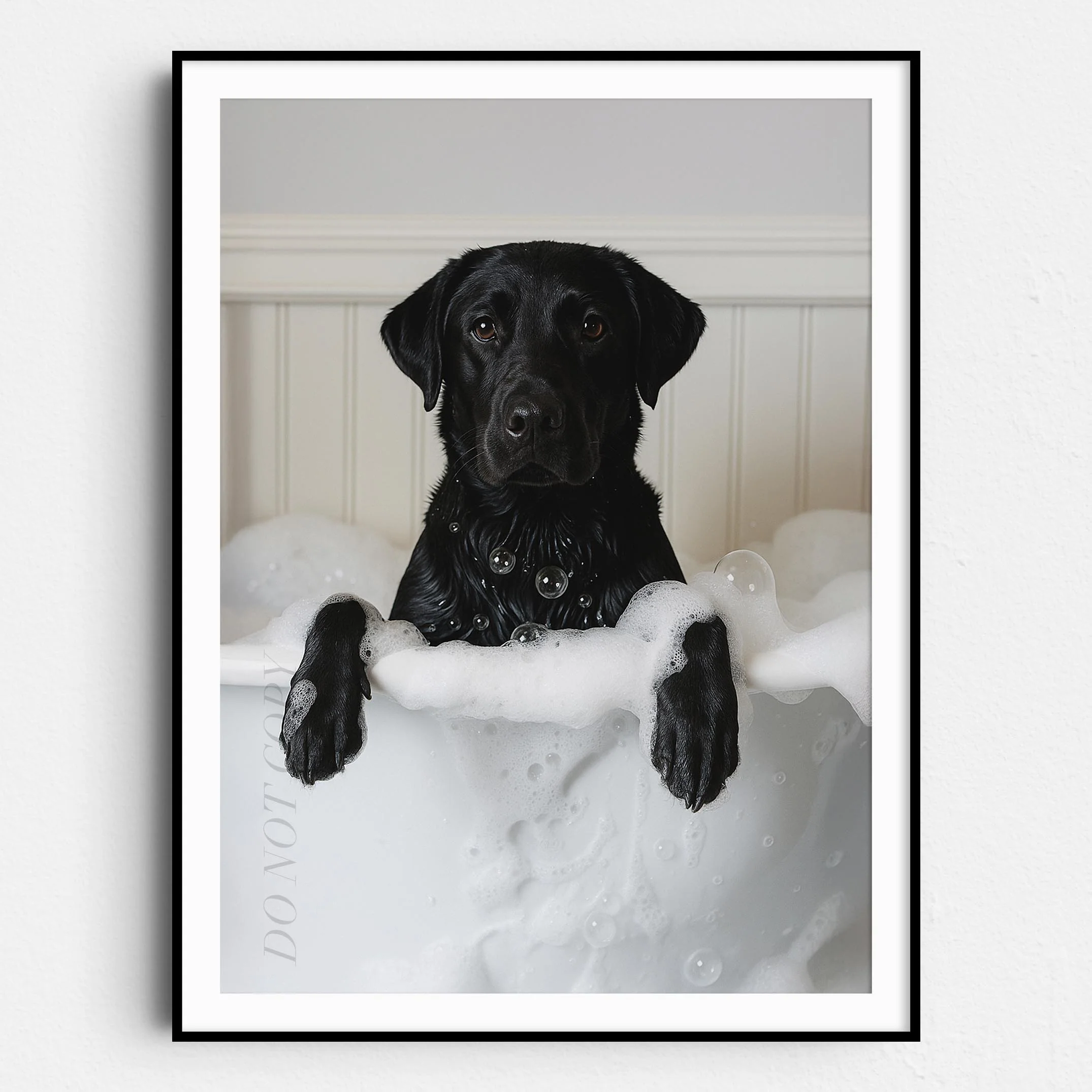Black Labrador Dog Bubble Bath