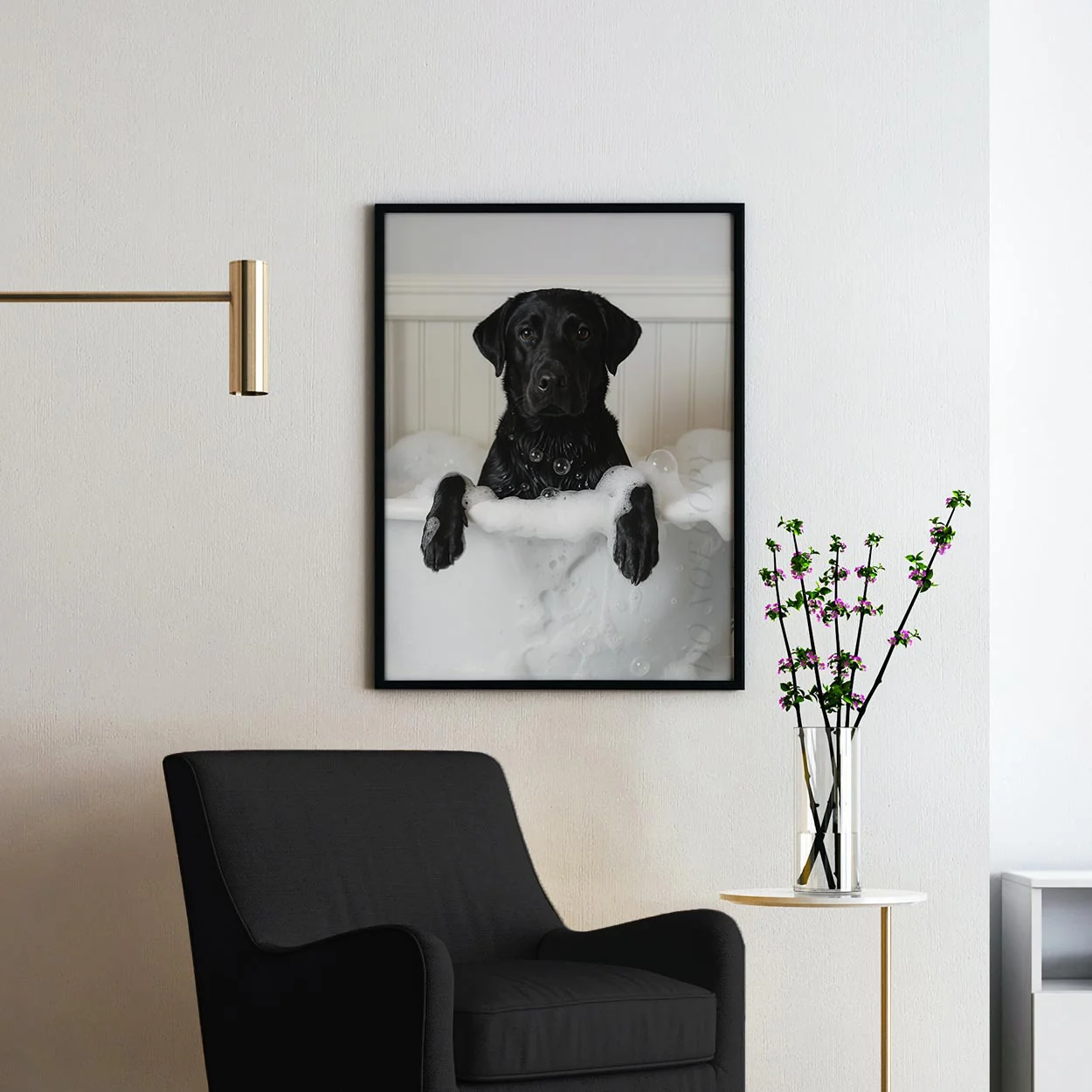 Black Labrador Dog Bubble Bath - Image 2