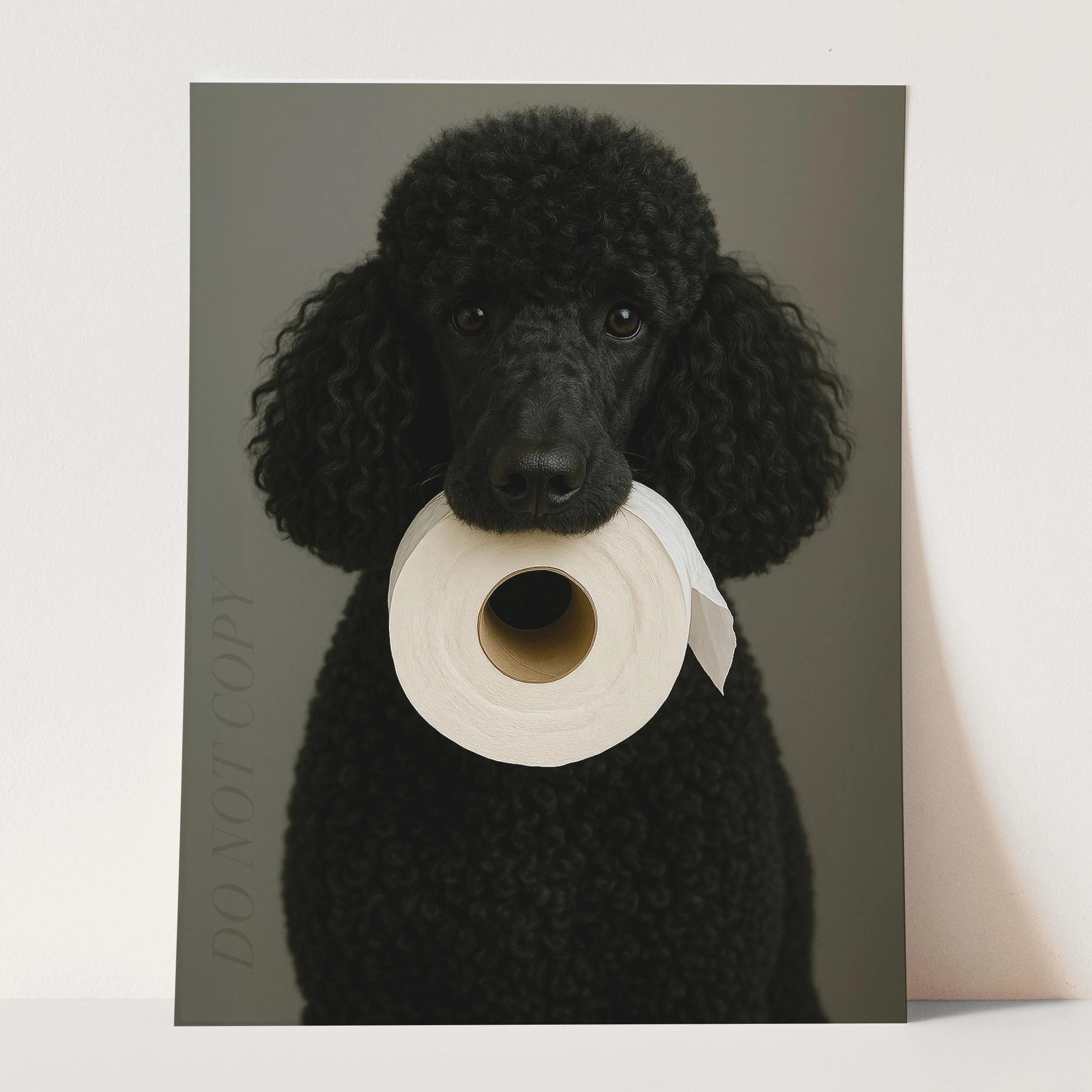 Black Poodle Dog Toilet Paper - Image 3