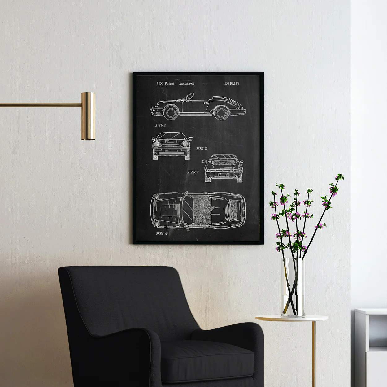 Black Porsche Patent 1990 - Image 2