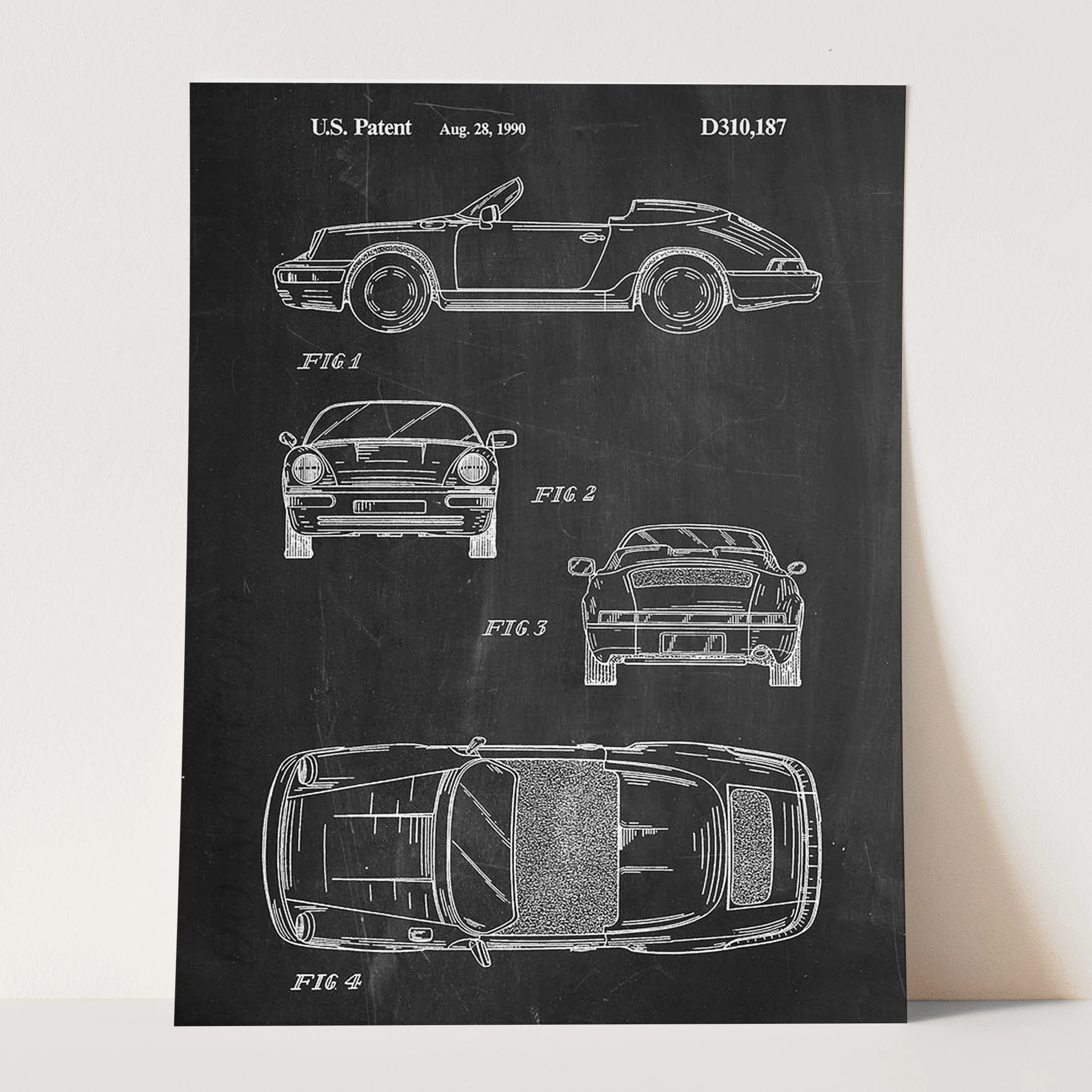 Black Porsche Patent 1990 - Image 3